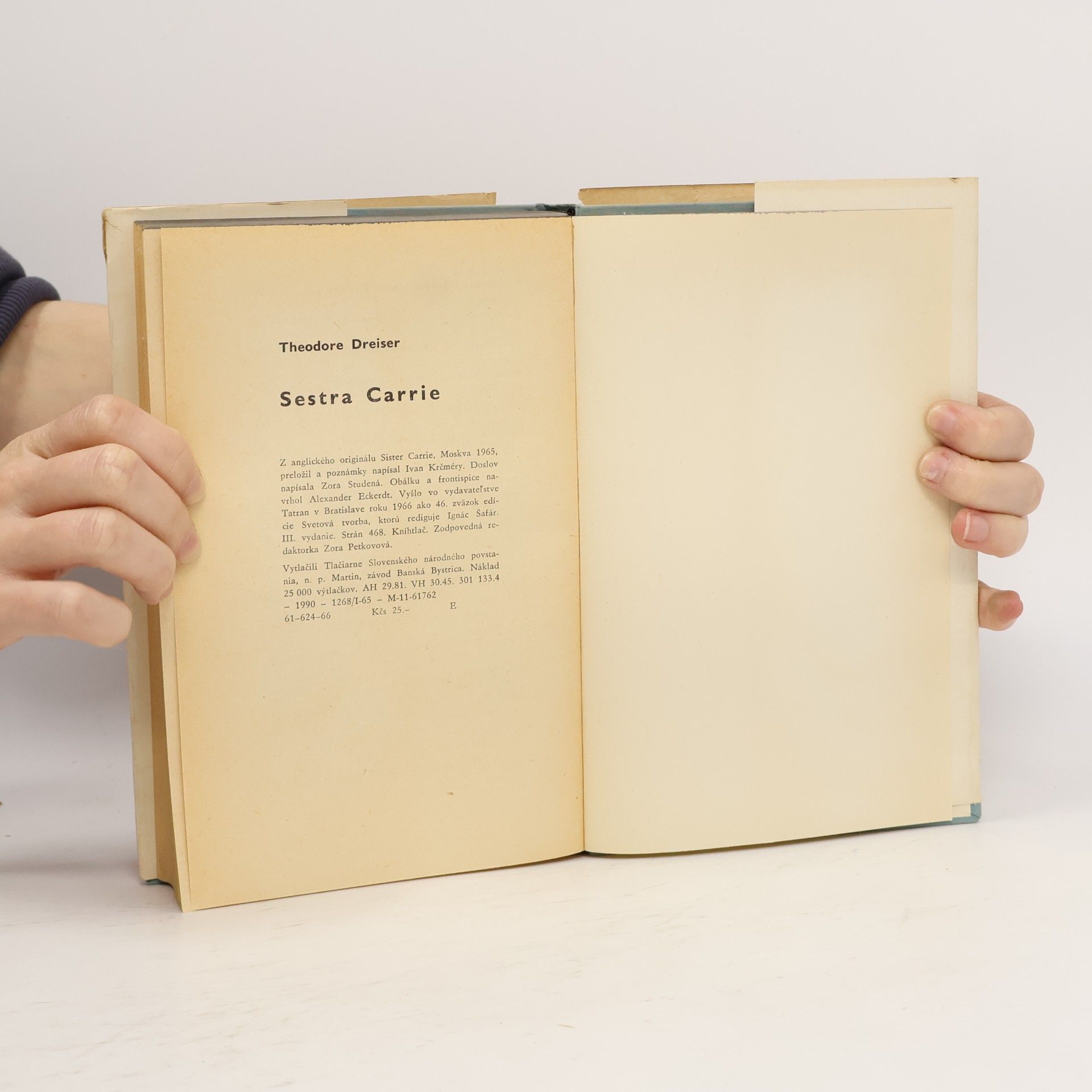 Theodore Dreiser Sestra Carrie II.