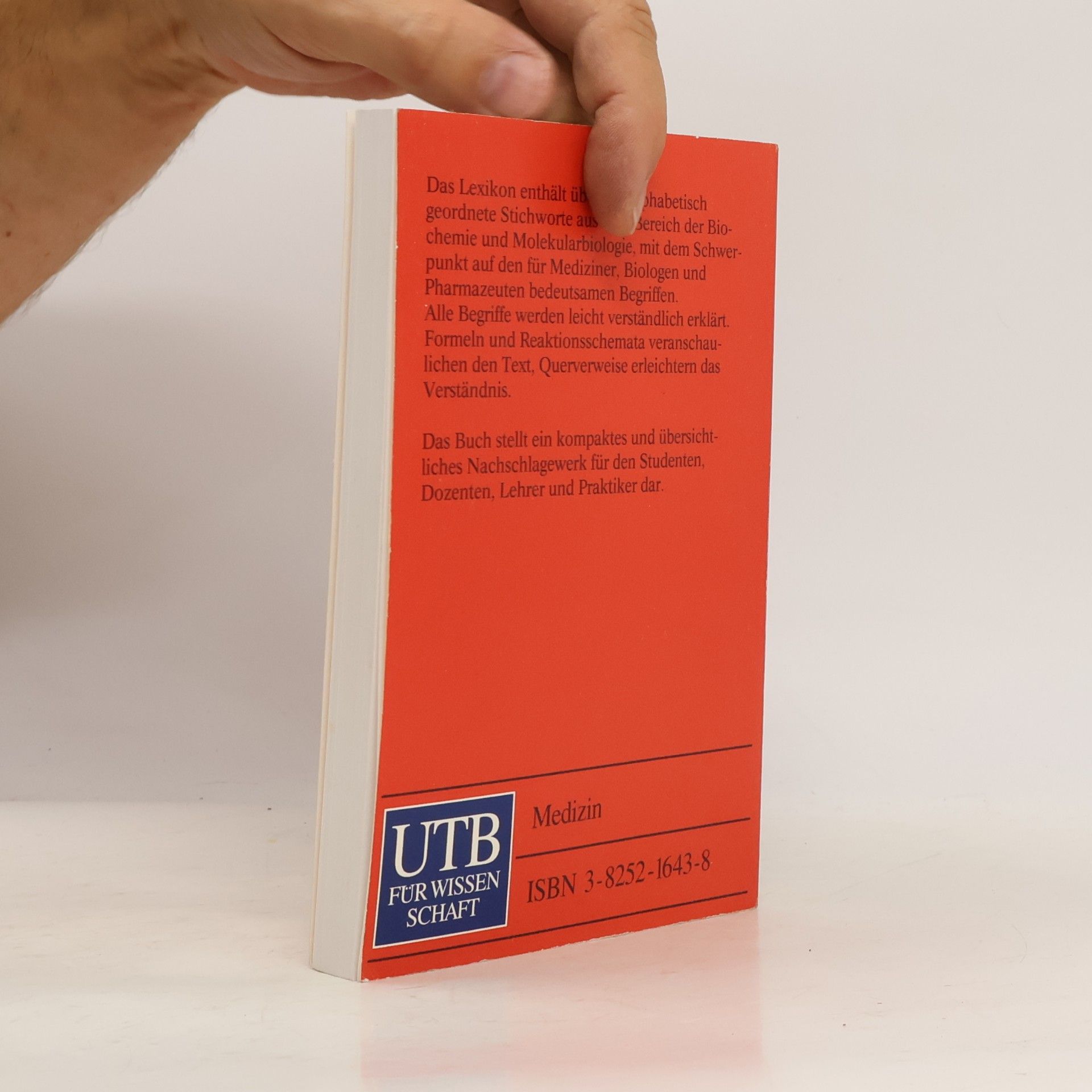 K. Brand UTB - 1643: Taschenlexikon der Biochemie und Molekularbiologie