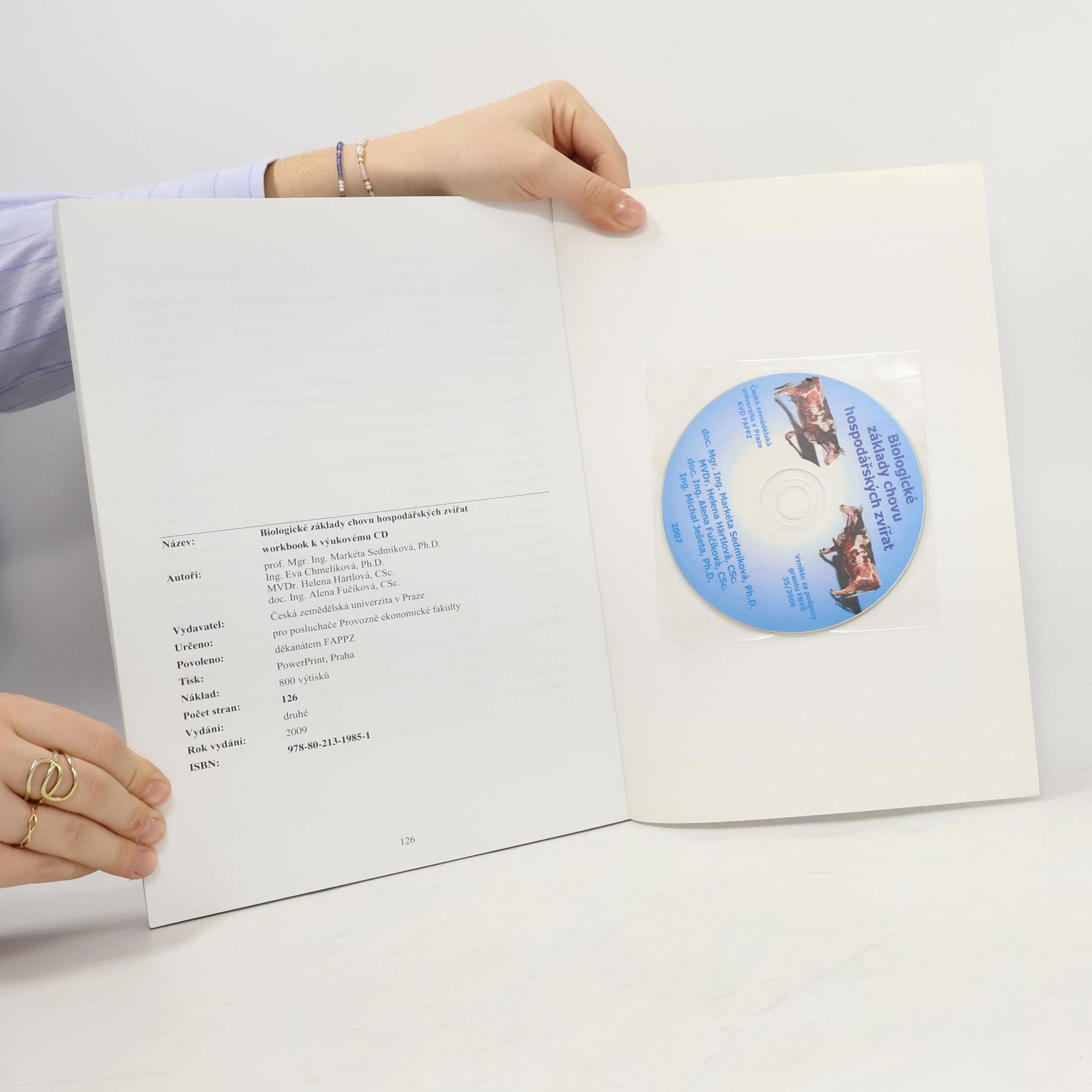 Kolektiv autorů Biologické základy chovu hospodářských zvířat : workbook k výukovému CD