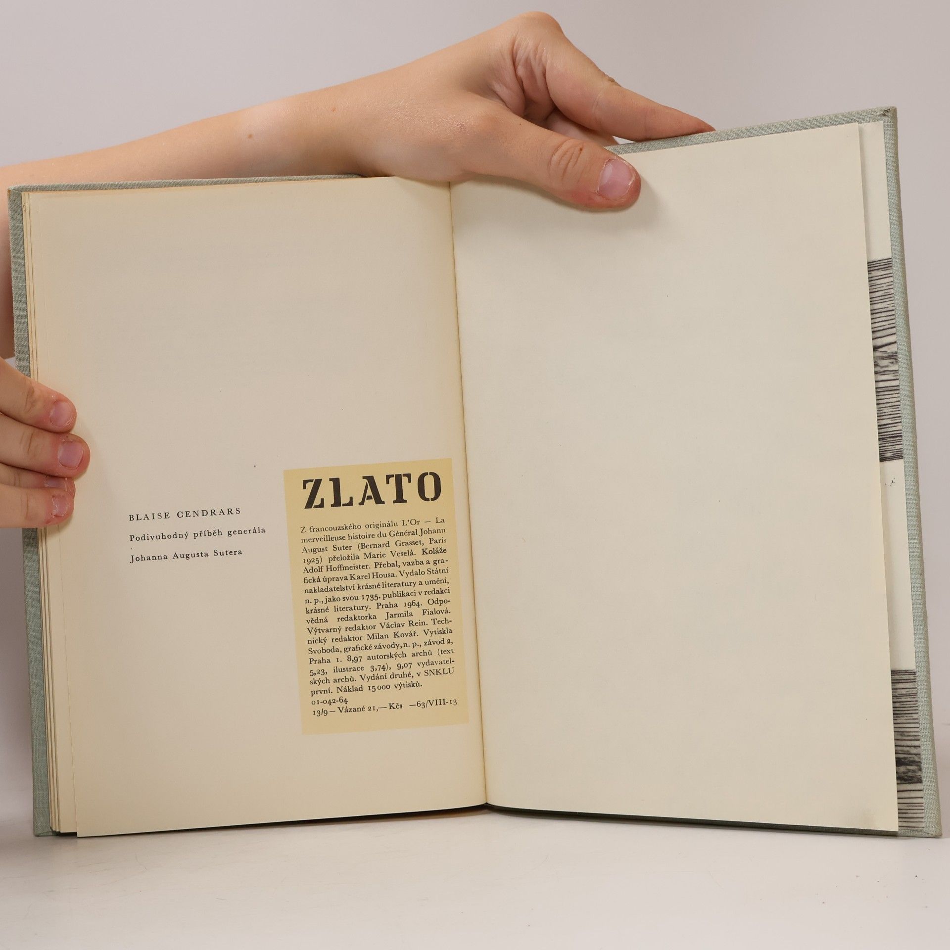 Blaise Cendrars Zlato