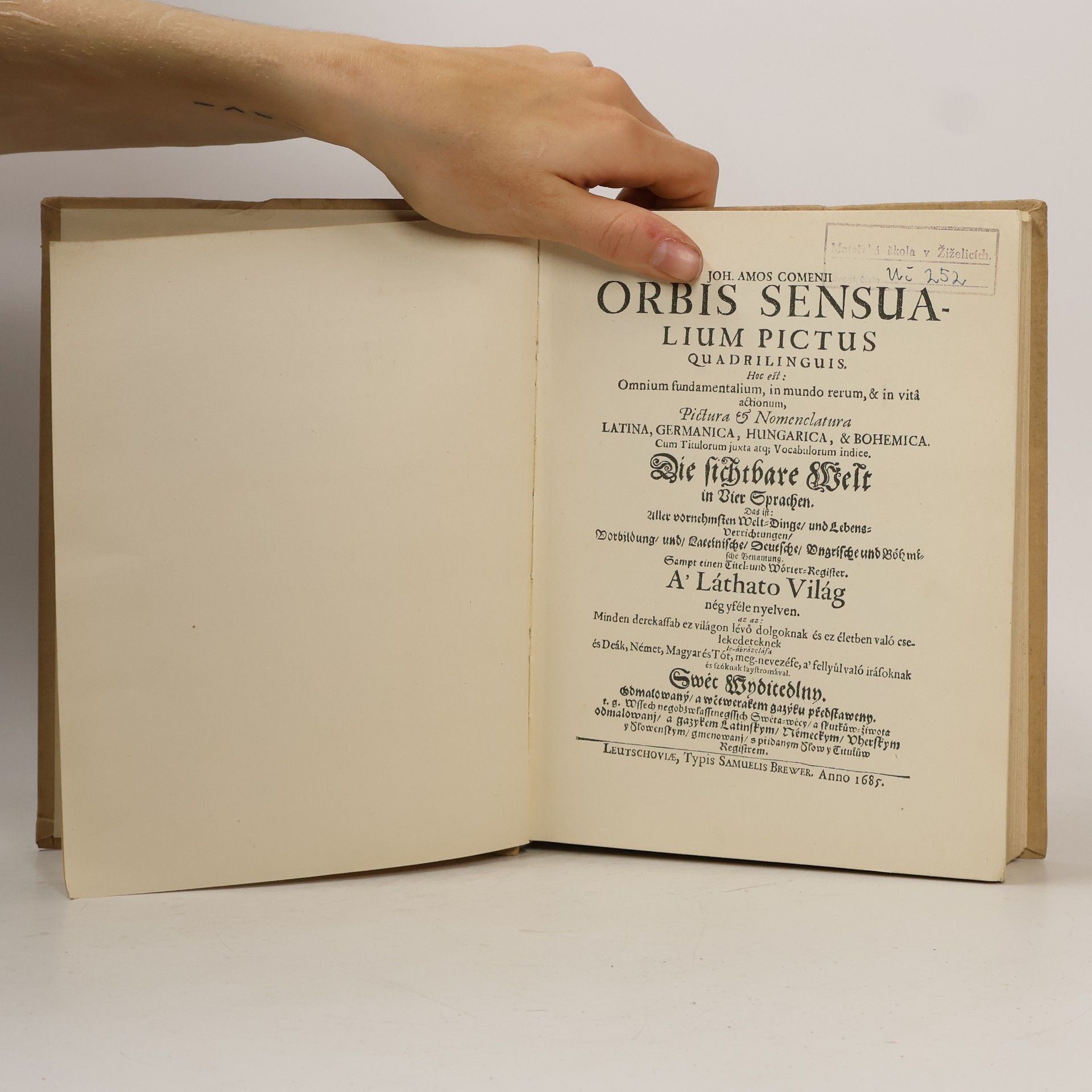 J. A. Komenský Orbis sensualium pictus