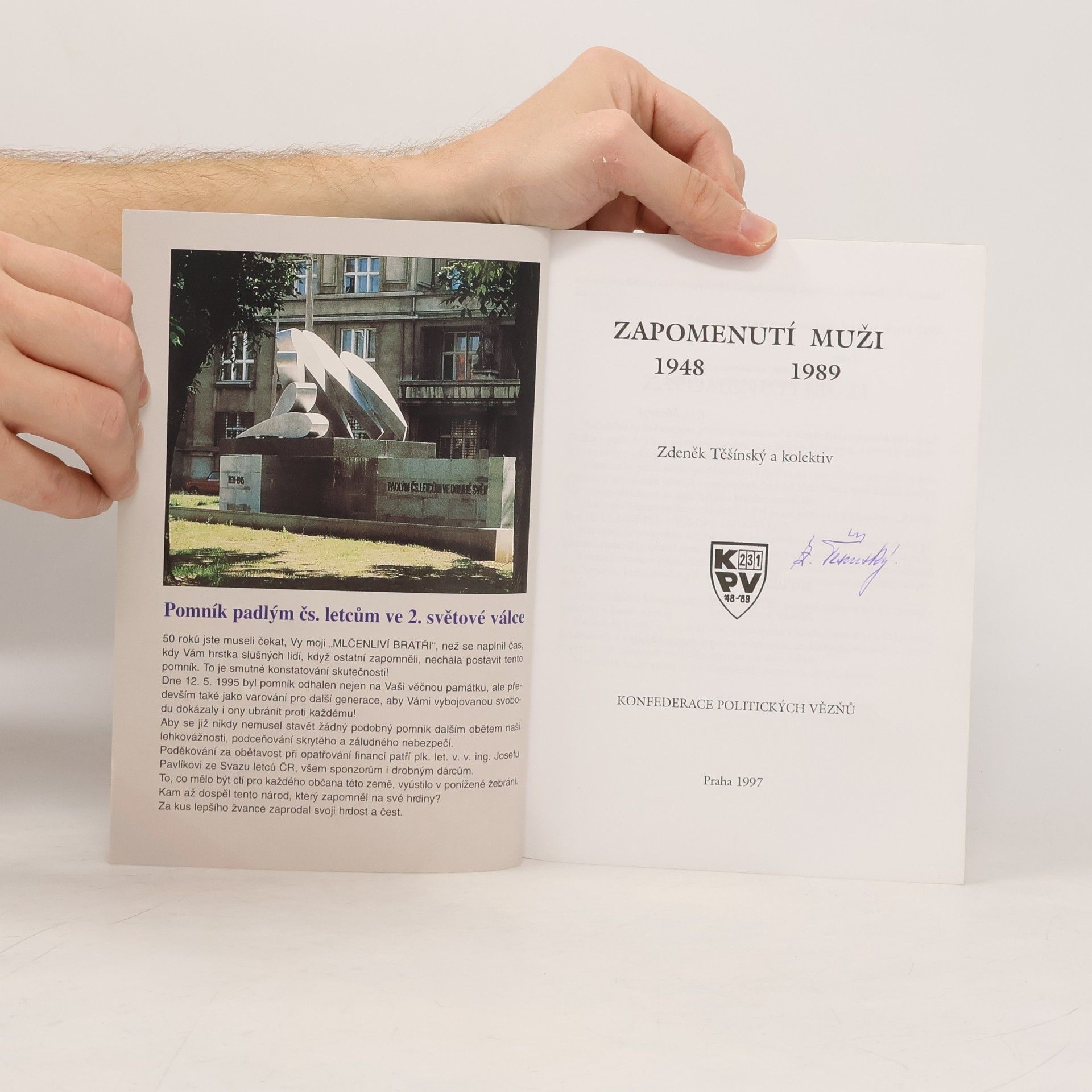 Zdeněk Těšínský Zapomenutí muži 1948-1989