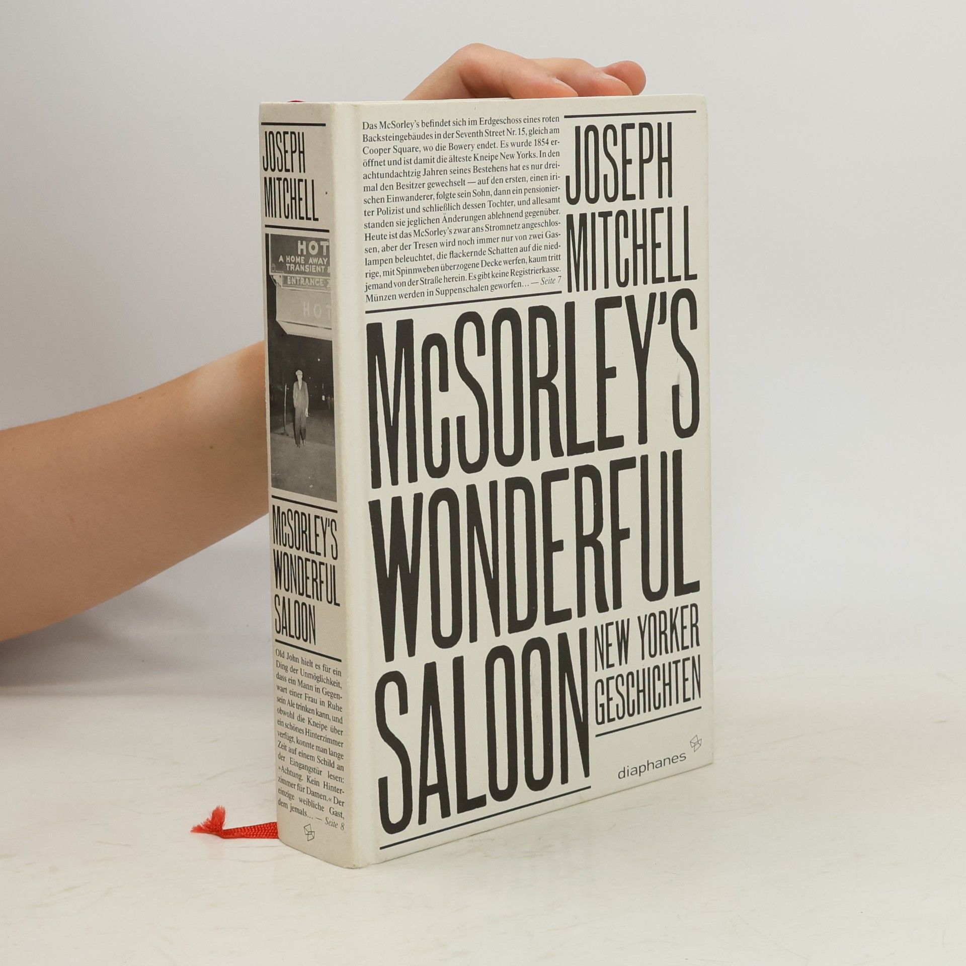 Joseph Mitchell McSorley’s wonderful saloon