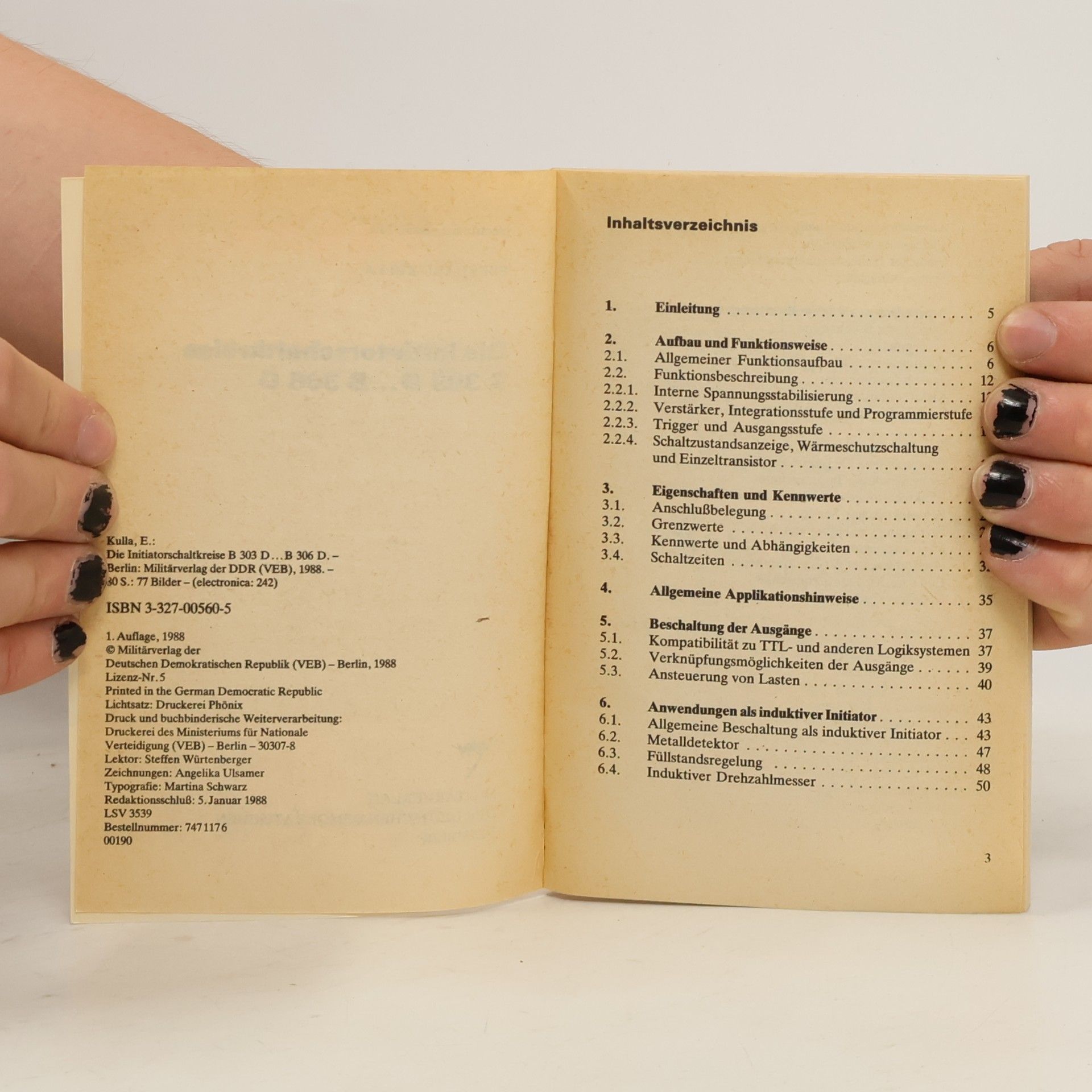 Eberhard Kulla Amateurreihe Electronica - 242: Die Initiatorschaltkreise B 303 D ... B 306 D