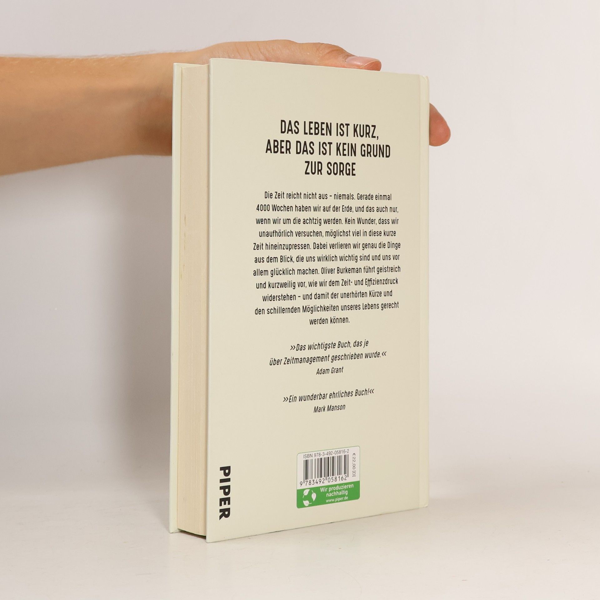 Oliver Burkeman 4000 Wochen