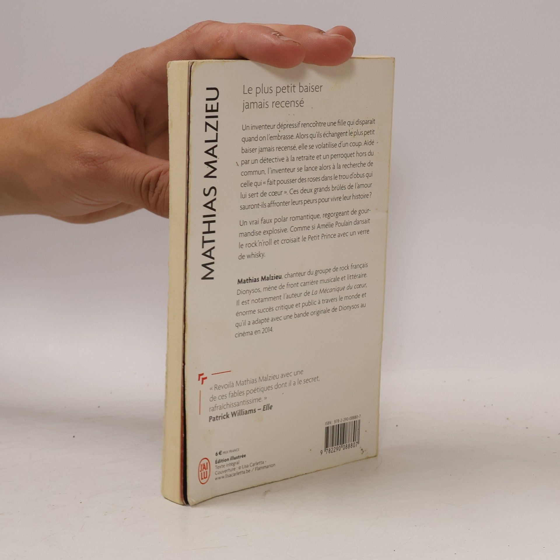 Mathias Malzieu Le plus petit baiser jamais recensé