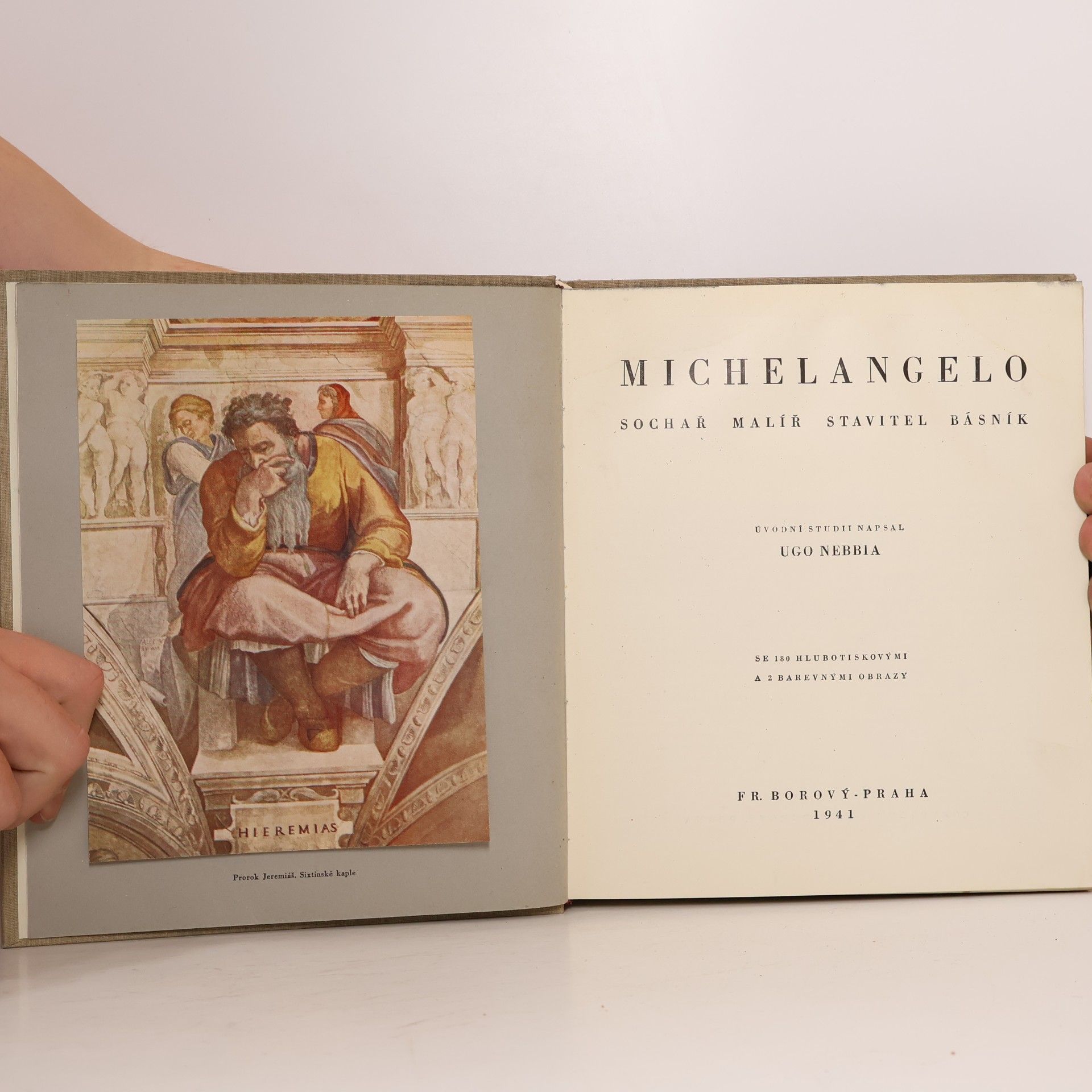 Ugo Nebbia Michelangelo. Sochař, malíř, stavitel, básník