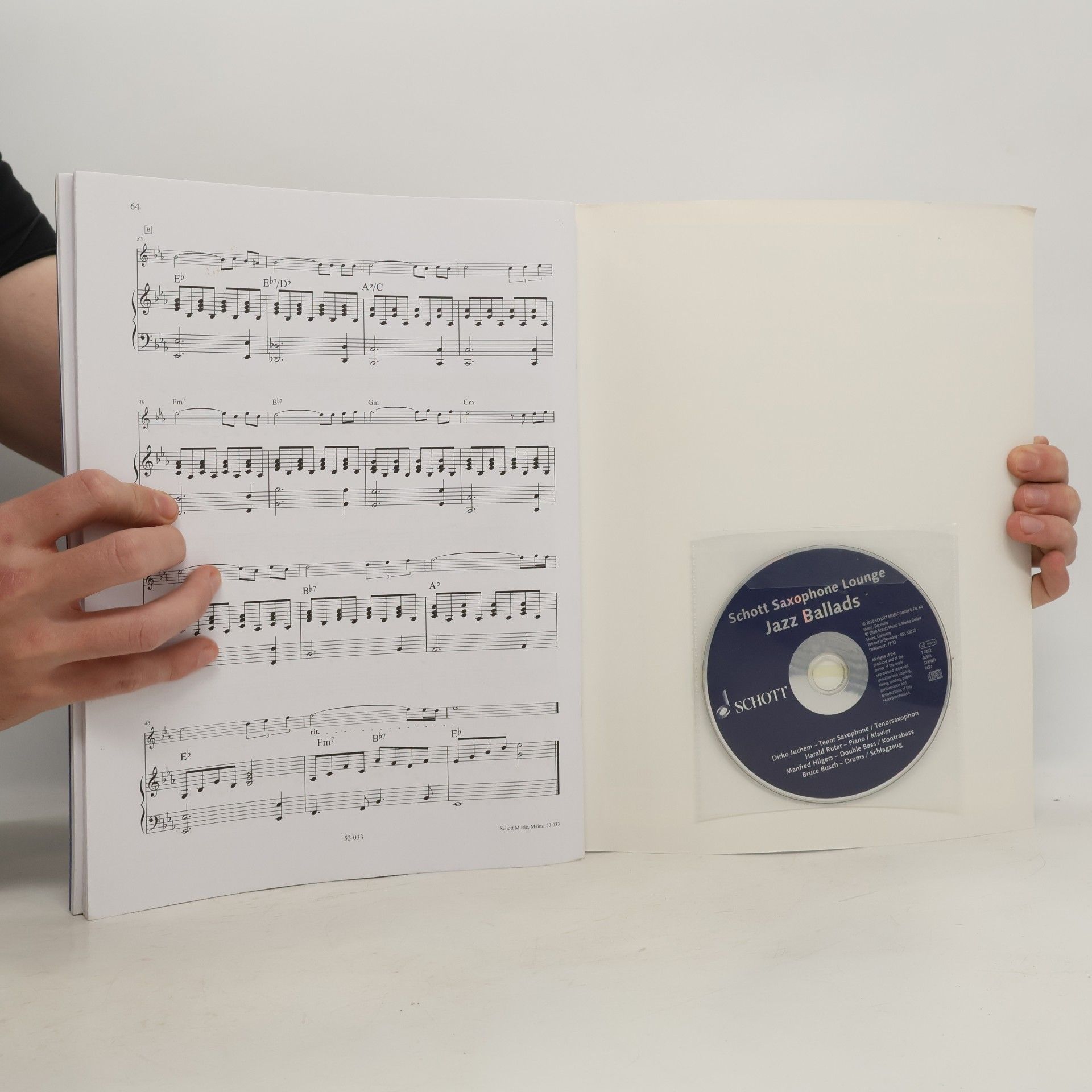 Dirko Juchem Schott Saxophone Lounge: Jazz Ballads