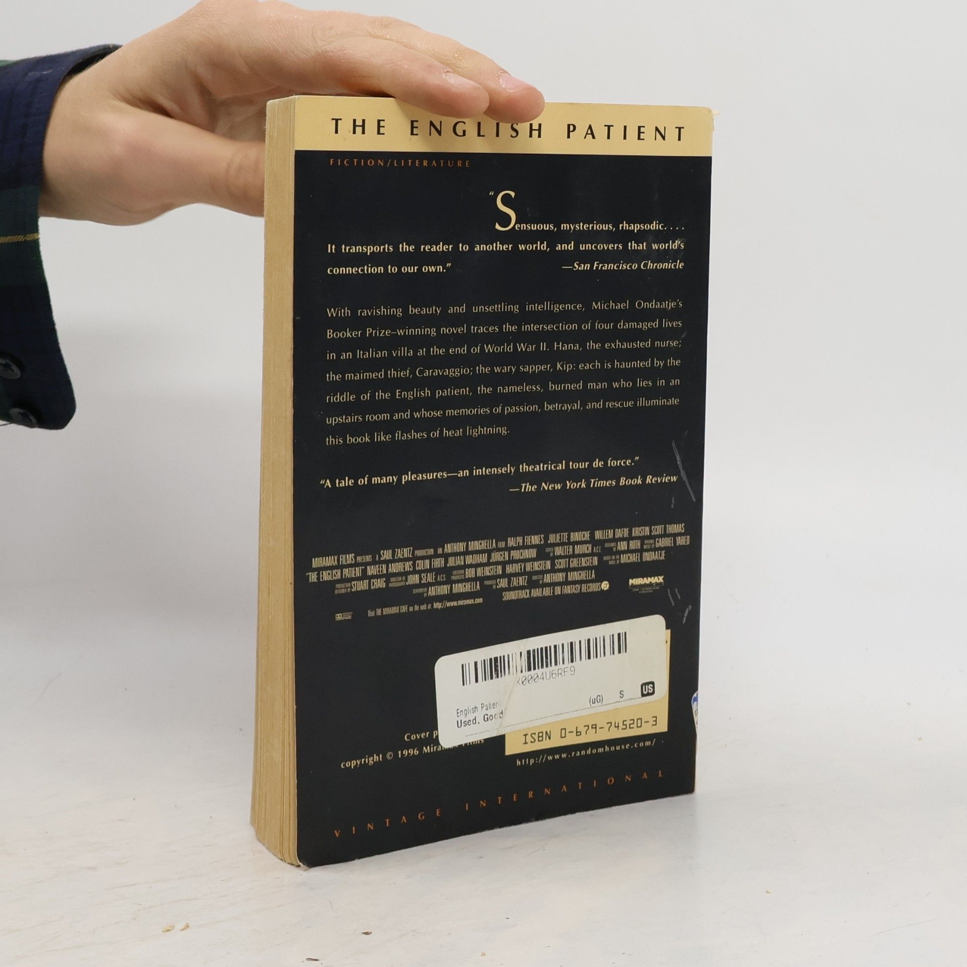 Michael Ondaatje The English patient