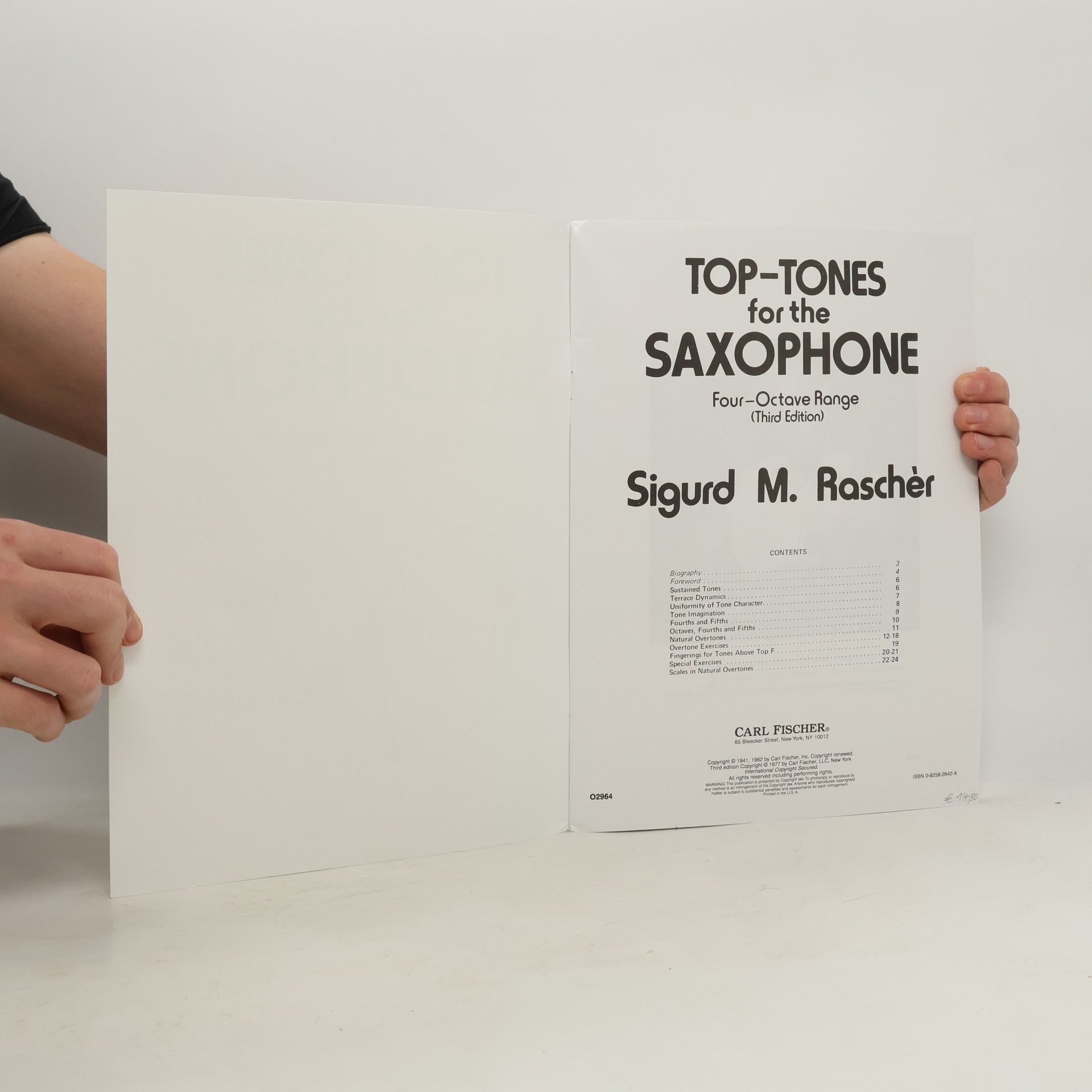 Sigurd M. Rascher Top-Tones for the Saxophone