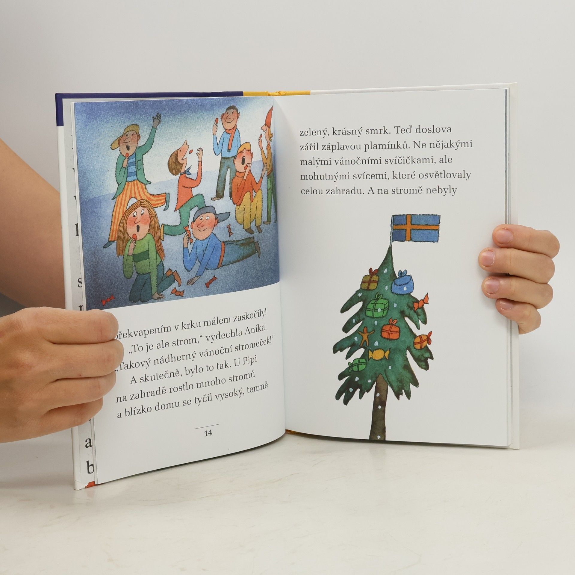 Astrid Lindgrenová Vánoční večírek Pipi Dlouhé punčochy