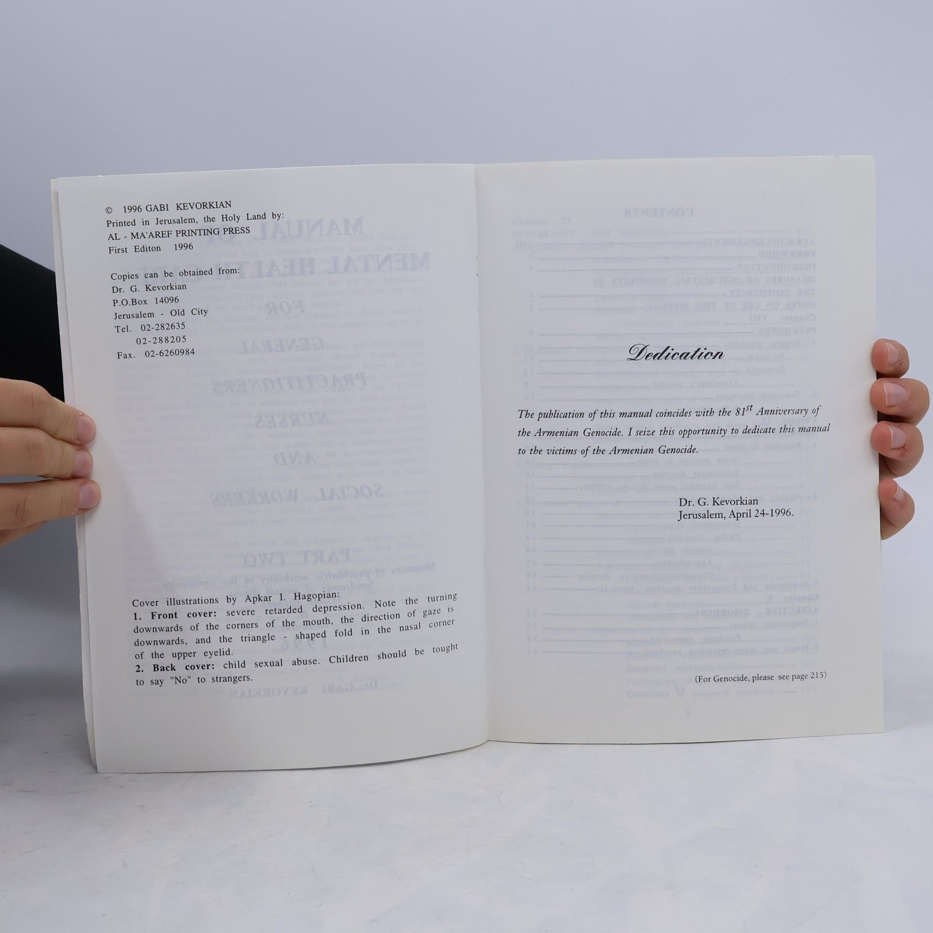 Dr. Gabi Kevorkian Manual of Mental Health Care