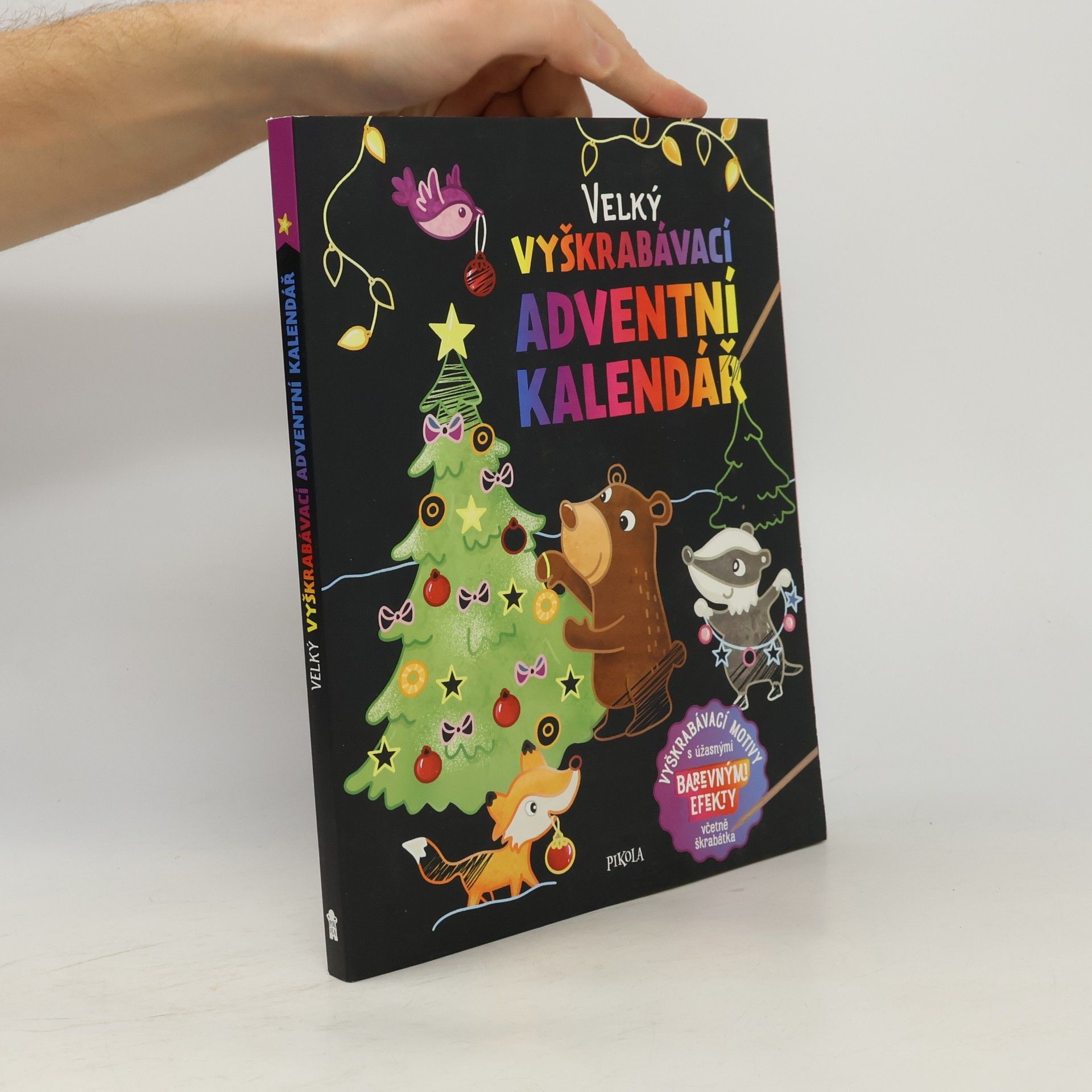 Velký vyškrabávací adventní kalendář