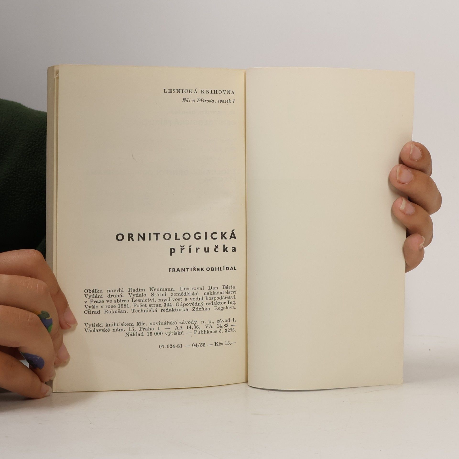 František Obhlídal Ornitologická příručka