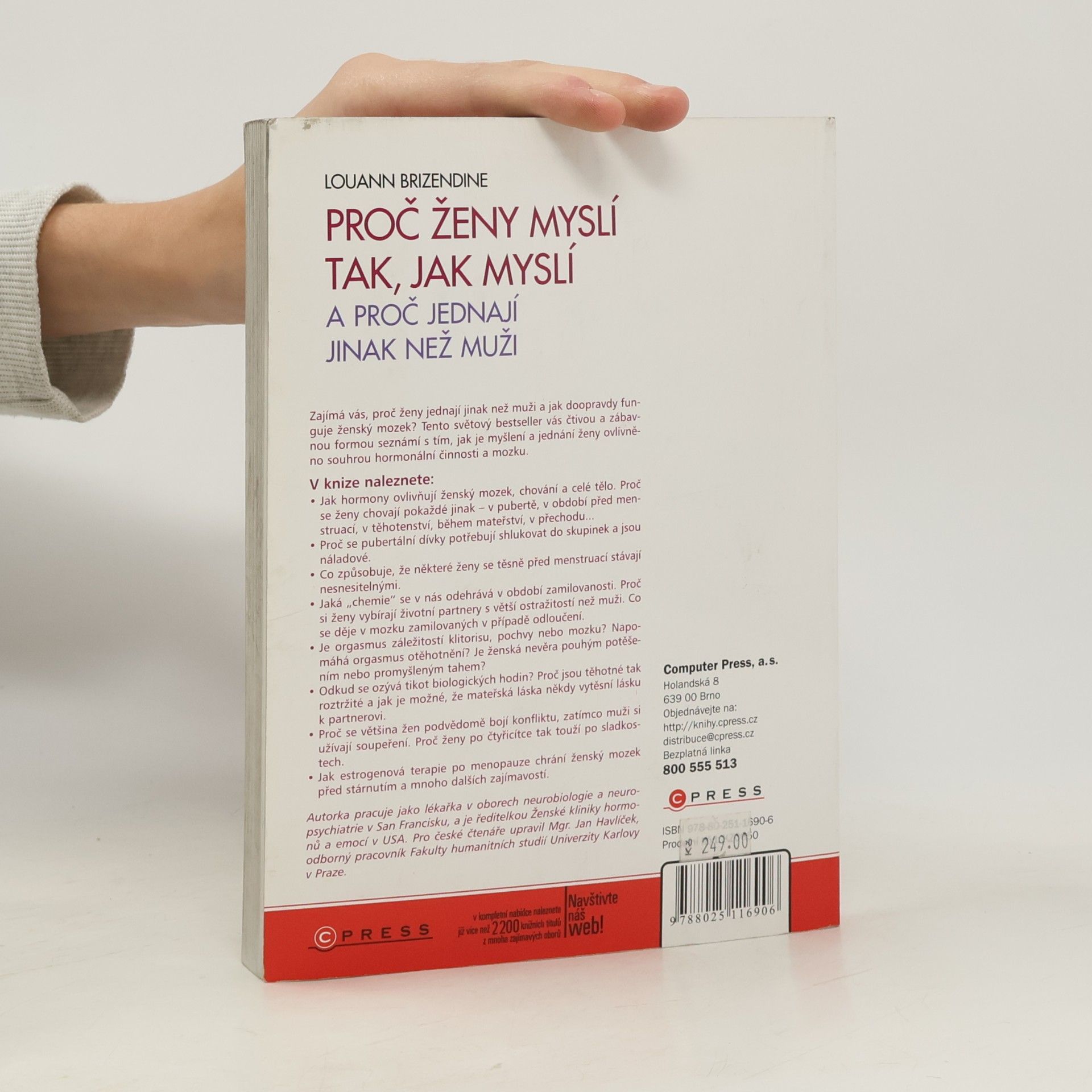 Louann Brizendine Proč ženy myslí tak, jak myslí, a proč jednají jinak než muži