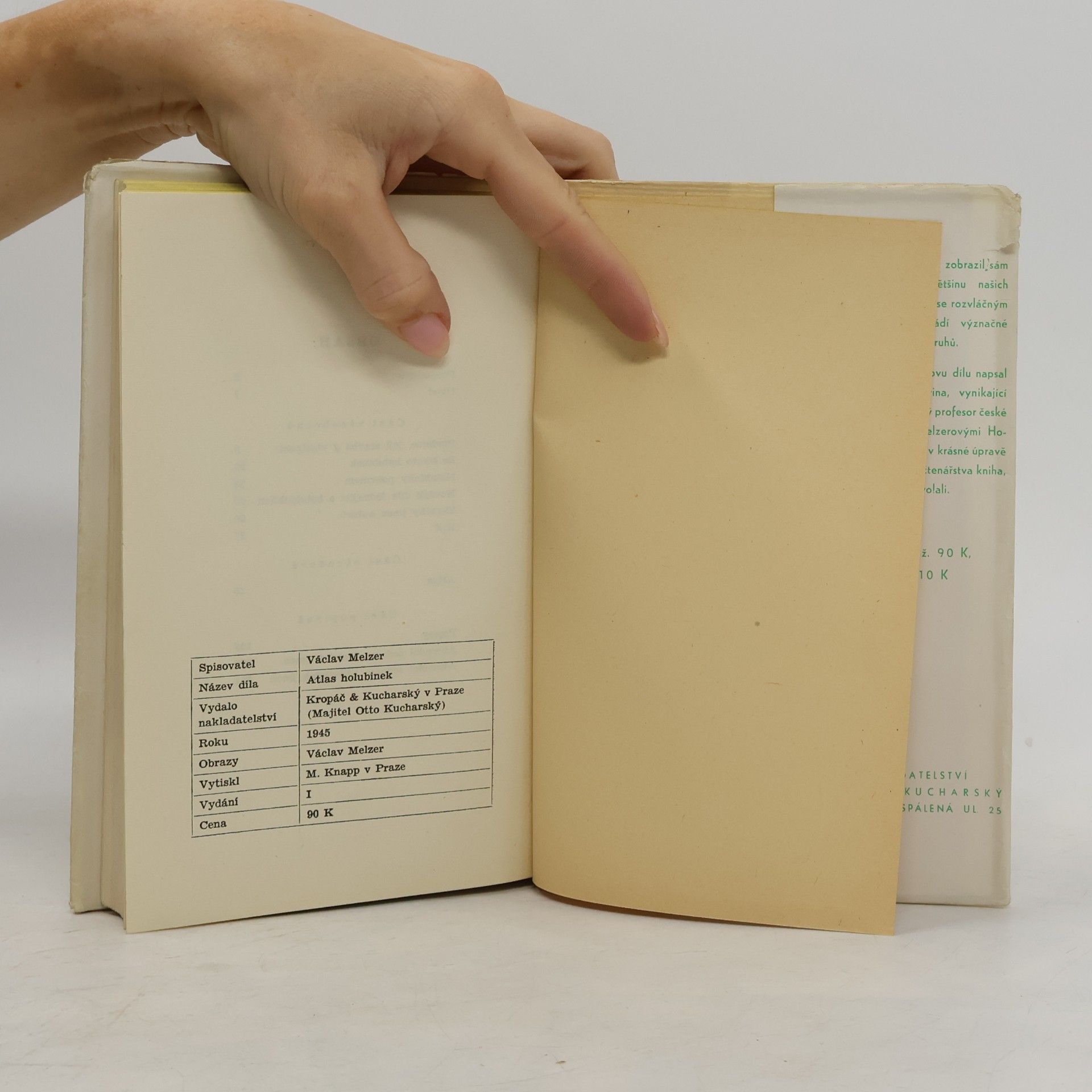 Václav Melzer Atlas holubinek