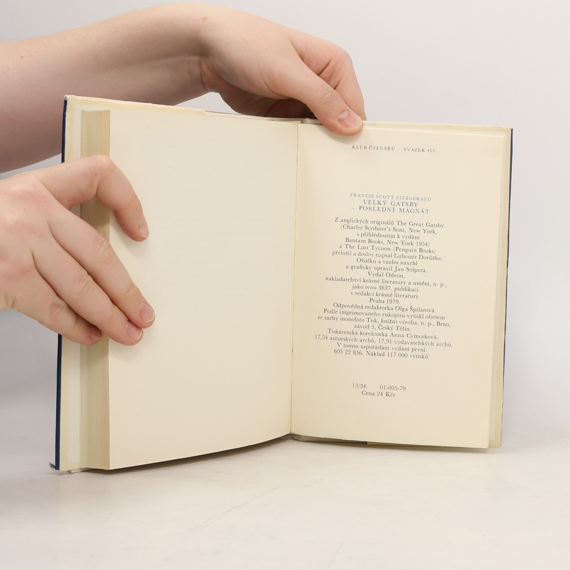 F. Scott Fitzgerald Velký Gatsby. Poslední magnát