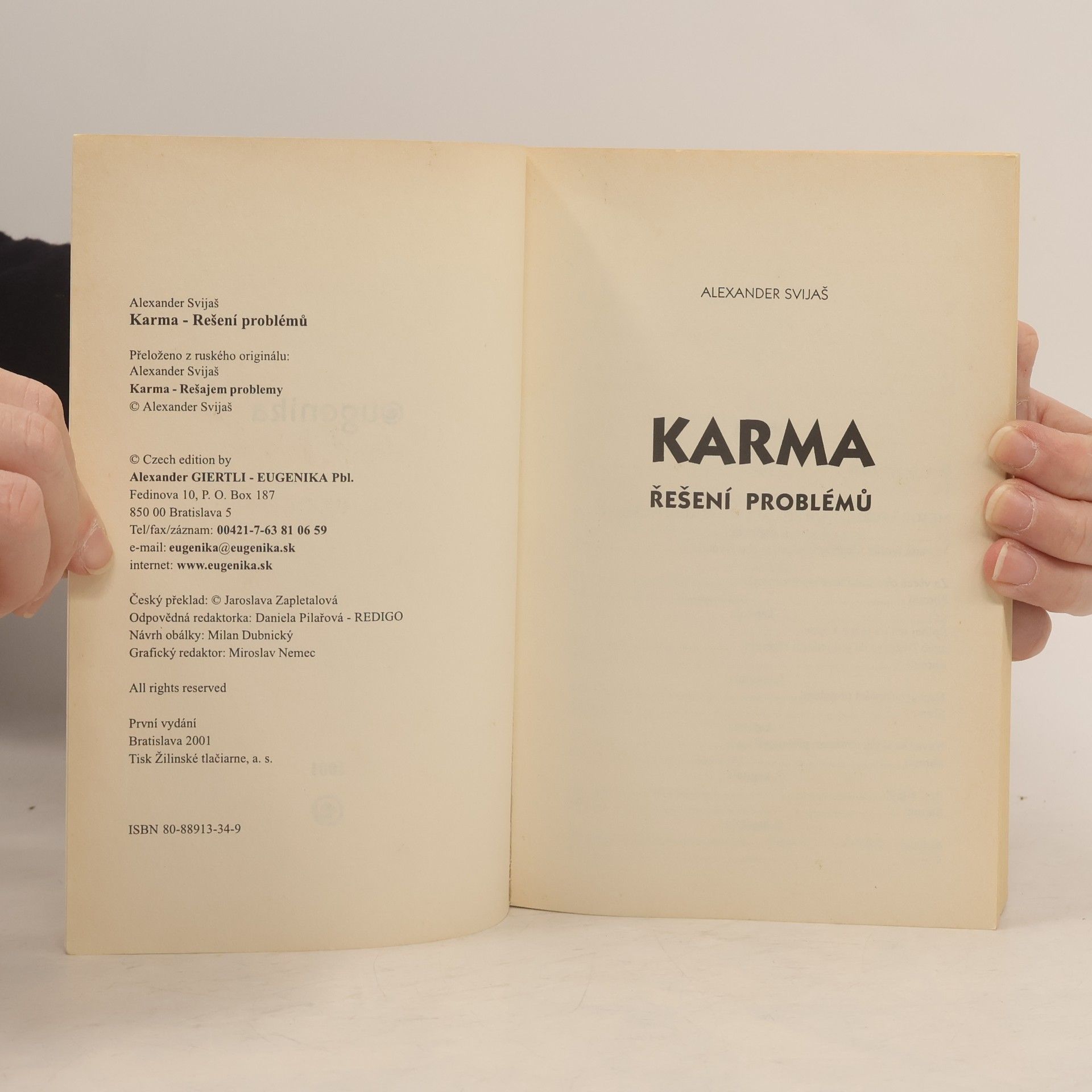 Aleksandr Grigor’jevič Svijaš Karma. Řešení problémů