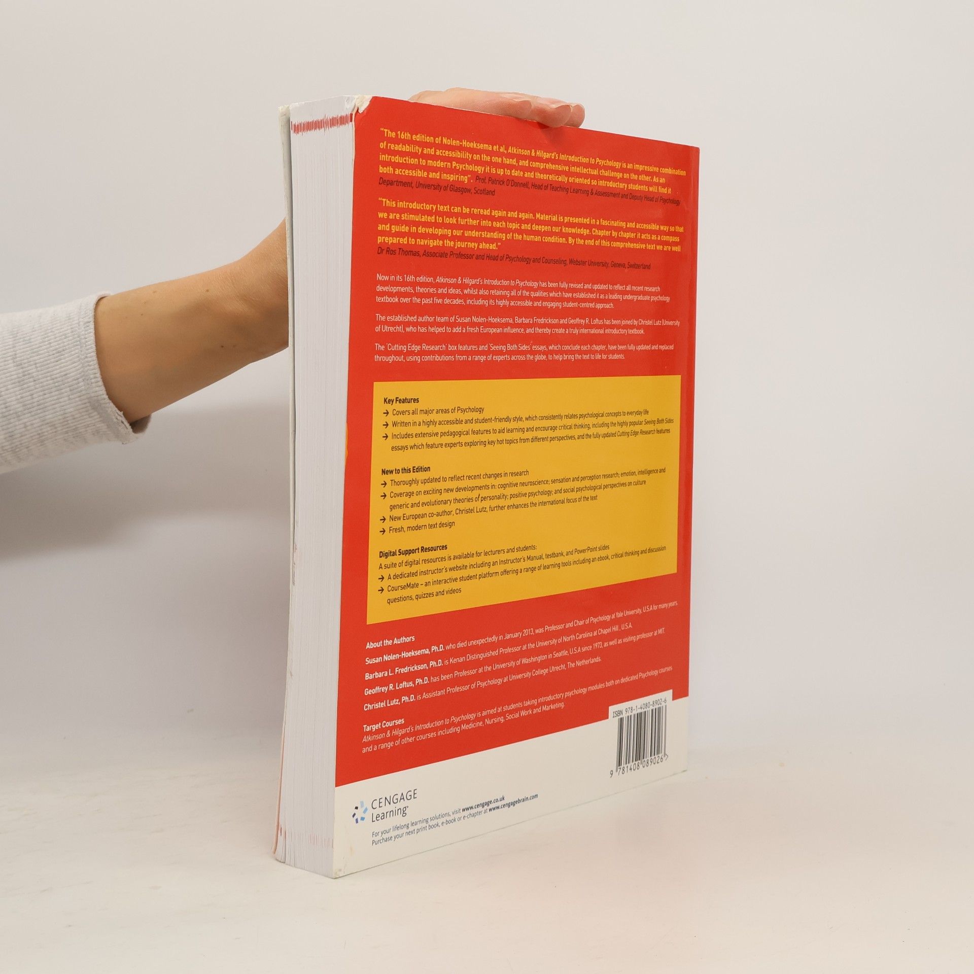 Autores varios Atkinson & Hilgard's Introduction to psychology