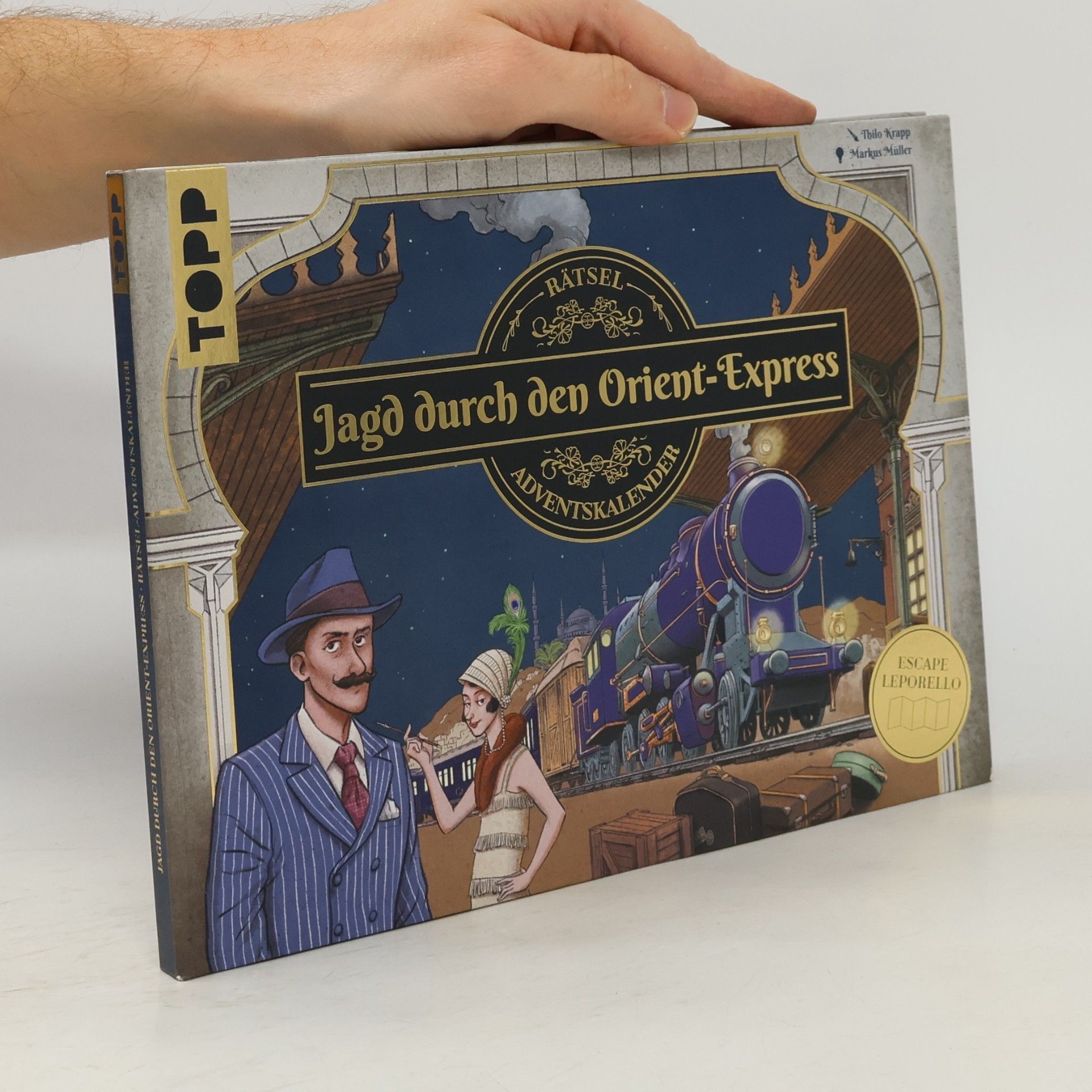 Markus Müller Jagd durch den Orient-Express – Escape-Leporello. Rätsel-Adventskalender mit Escape-Room zum Ausklappen. 24 Tage Rätseln in aufwändig gestaltetem Leporello-Format