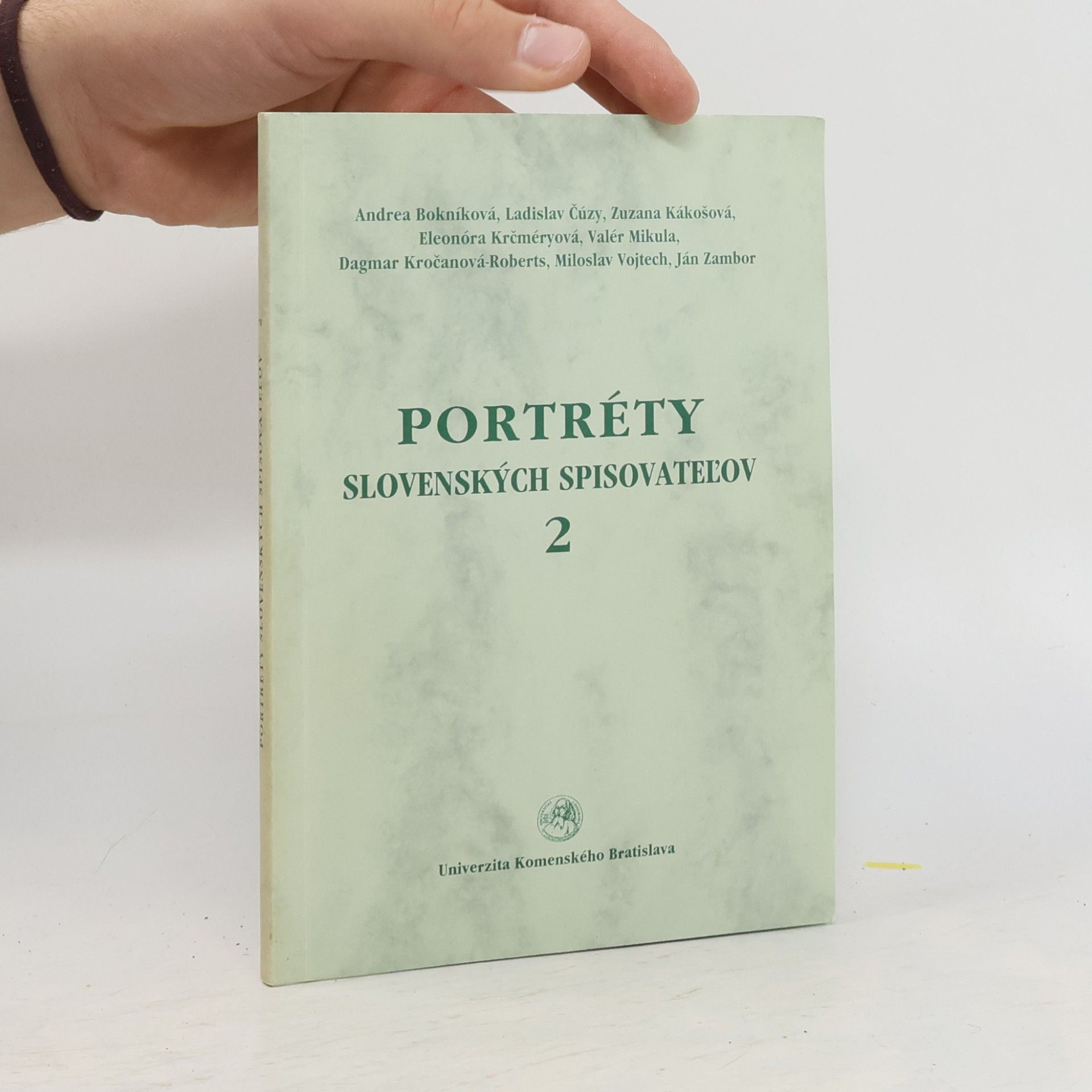 Andrea Bokníková Portréty slovenských spisovateľov 2