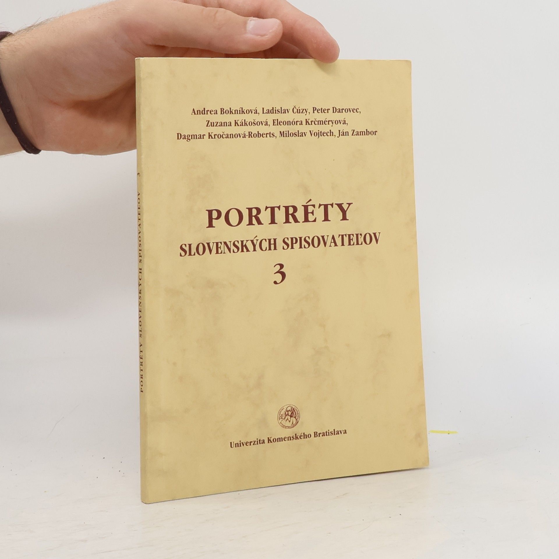 Andrea Bokníková Portréty slovenských spisovateľov 3