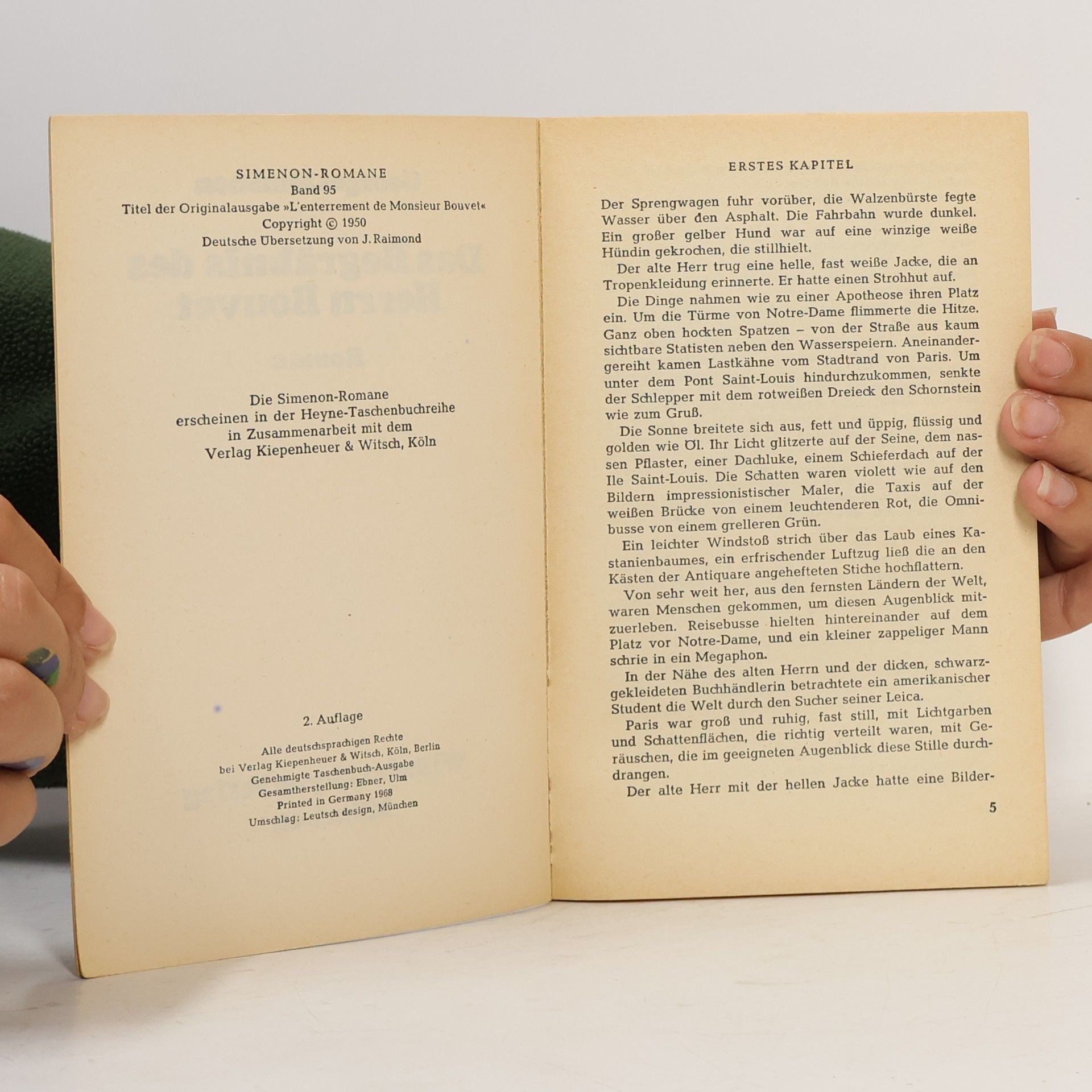 Georges Simenon Das Begräbnis des Herrn Bouvet
