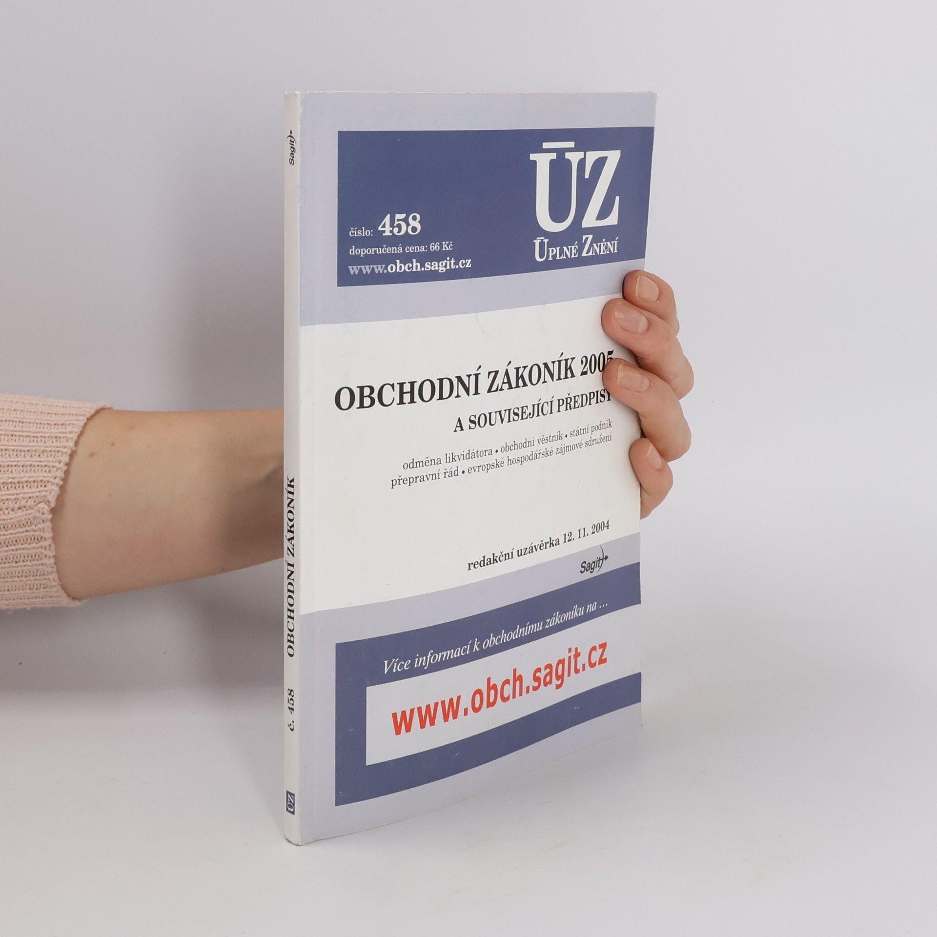 Česko ÚZ Úplné znění - 458: Obchodní zákoník 2005