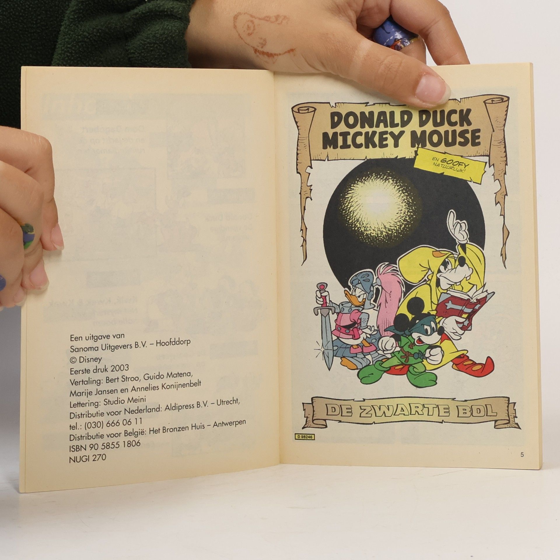 Walt Disney Donald Duck pocket - 3e reeks - 94: De zwarte bol
