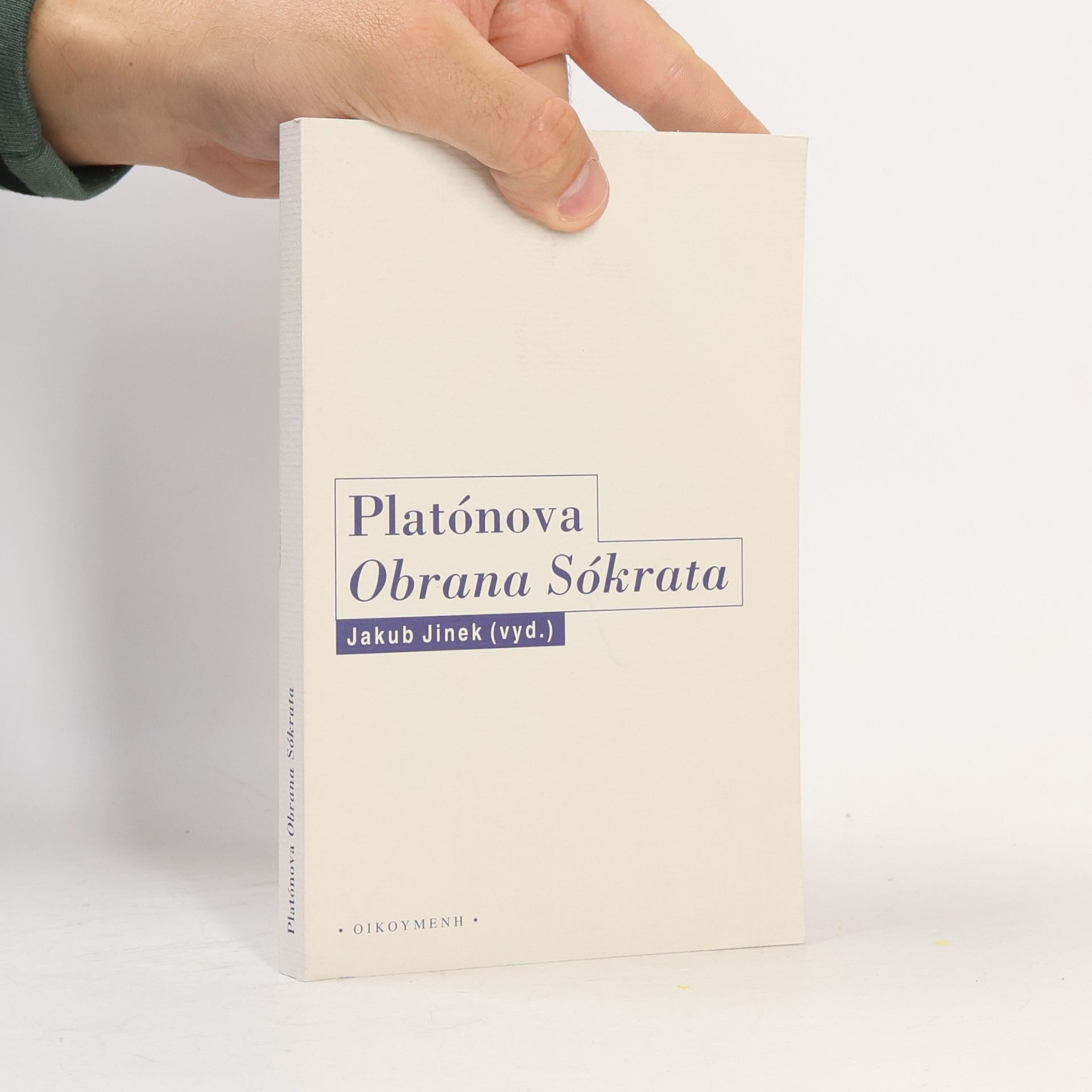 Jakub Jinek Platónova Obrana Sókrata