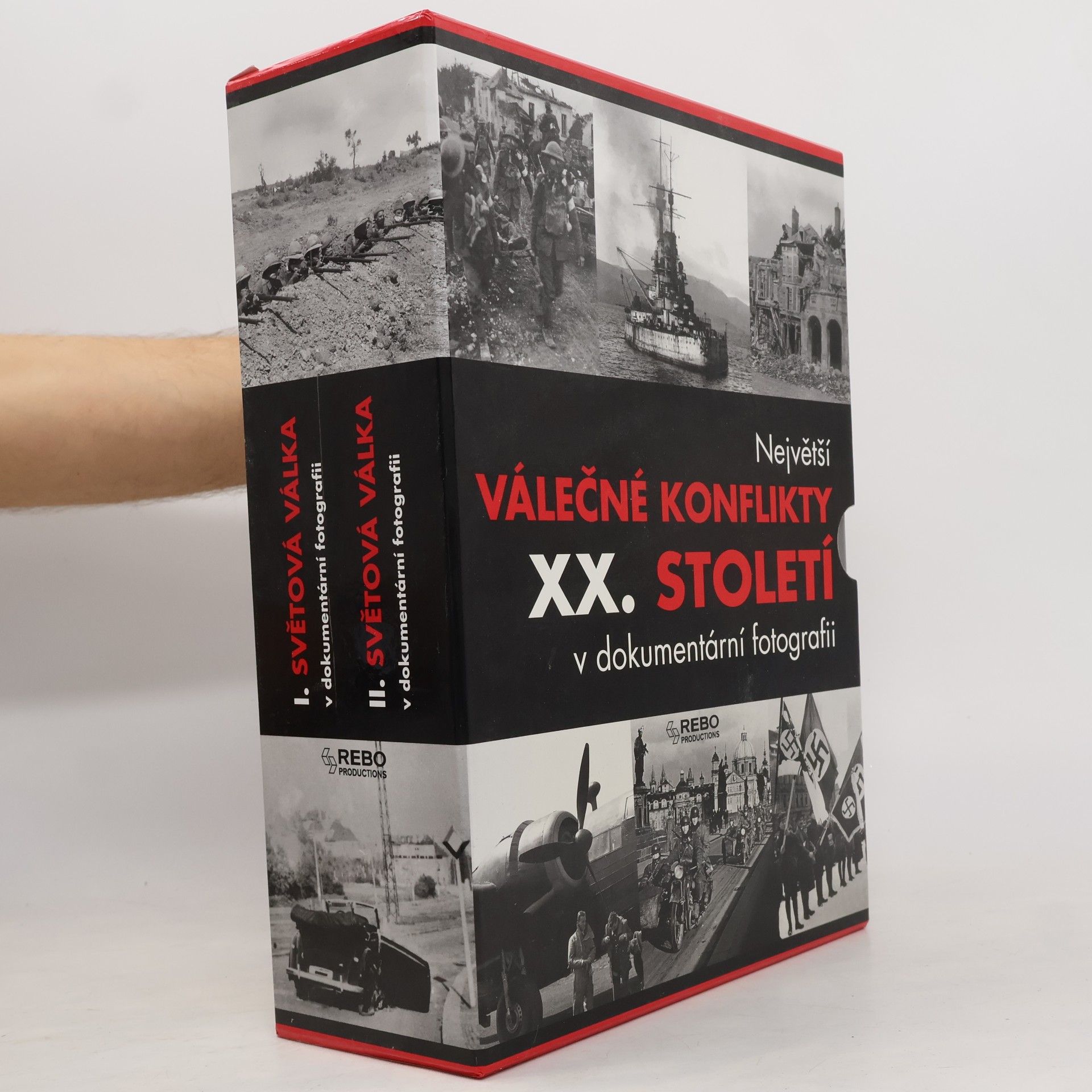 Lucie Kellnerová Kalvachová I. a II. světová válka v dokumentární fotografii (2 svazky + BOX)