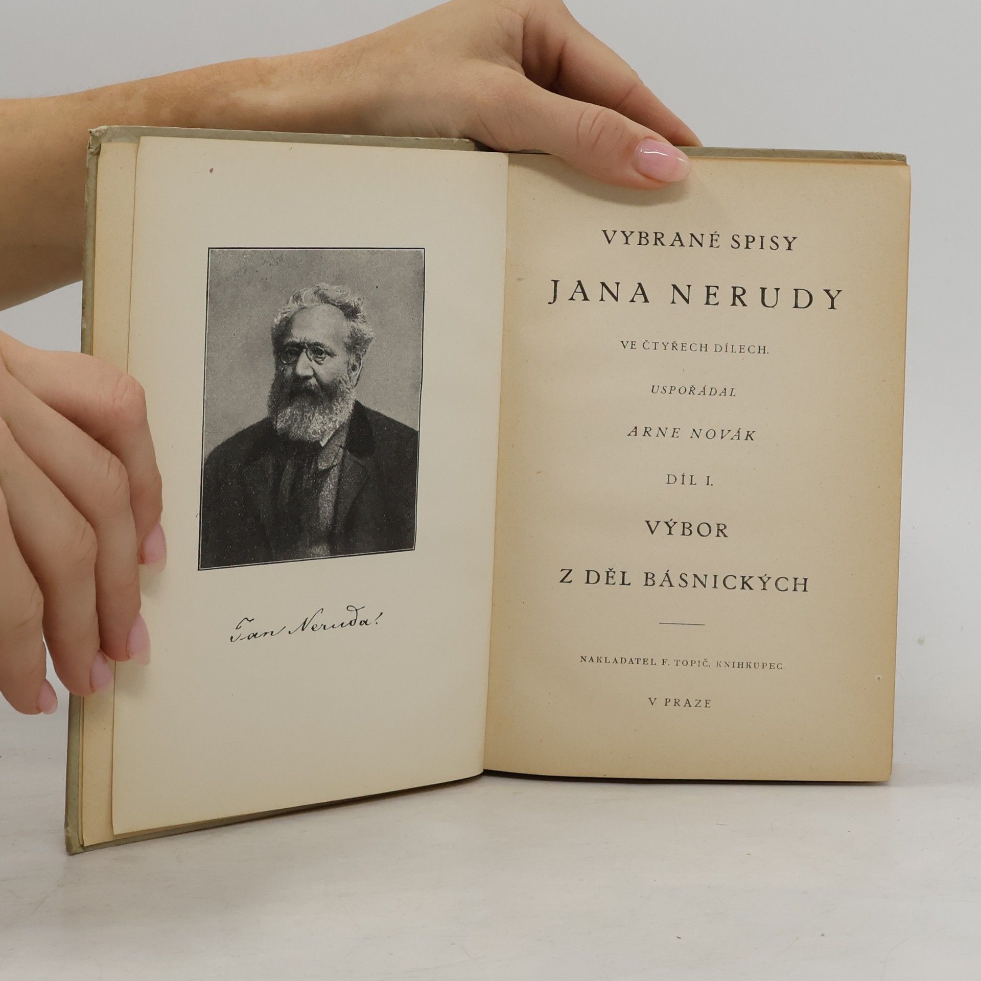 Jan Neruda Vybrané spisy Jana Nerudy. Díl I.