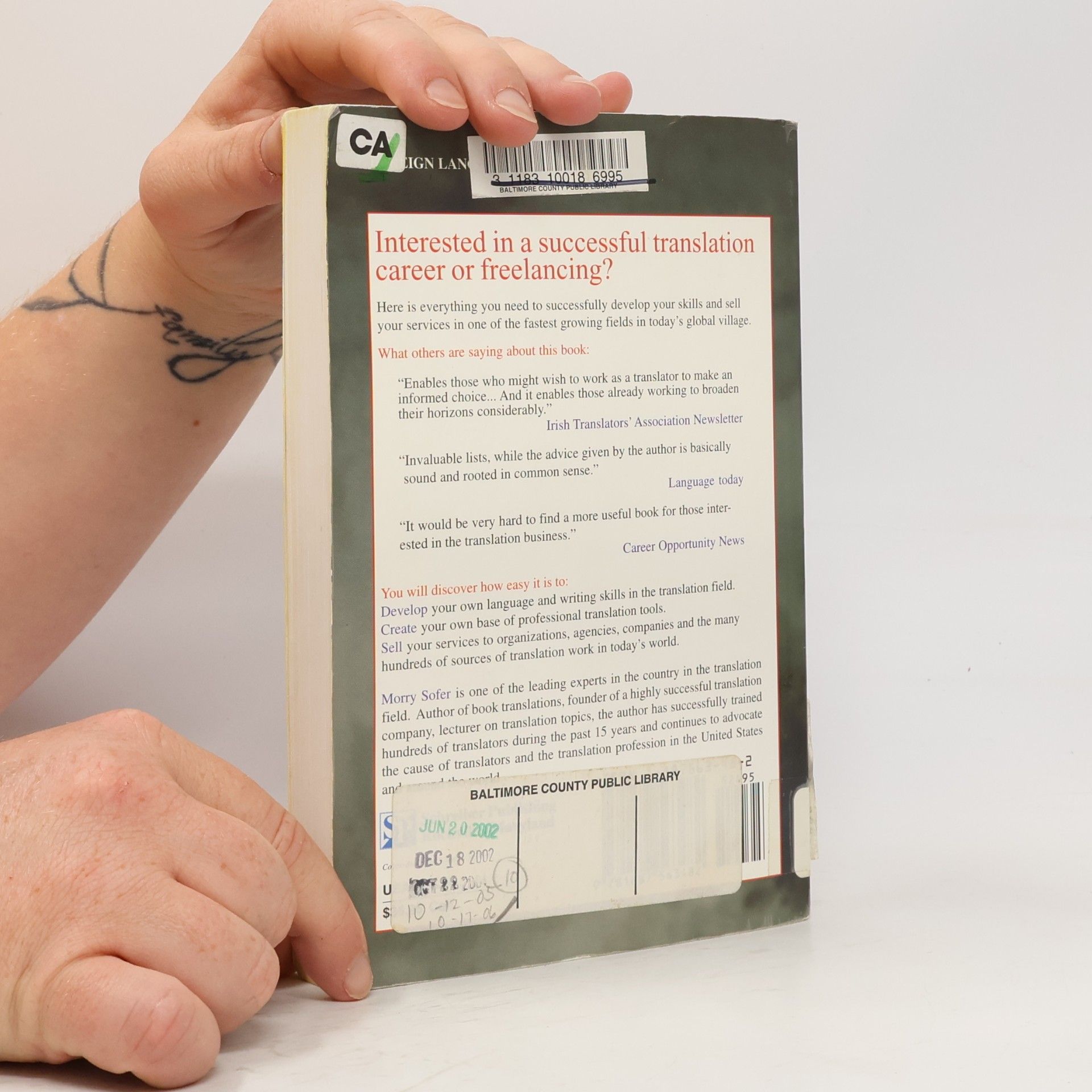 Morry Sofer The Translator's Handbook