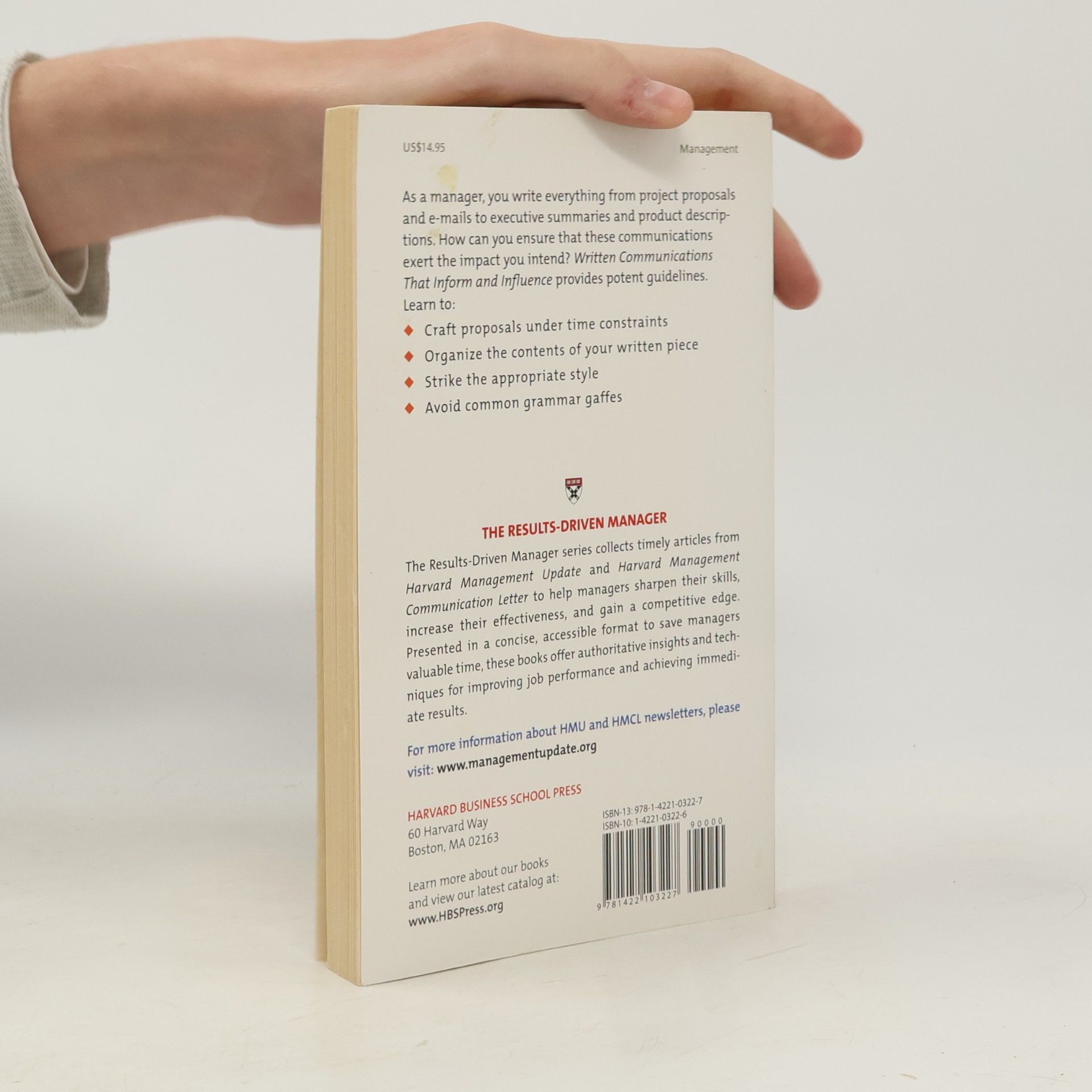 Harvard Business School Written Communications That Inform and Influence