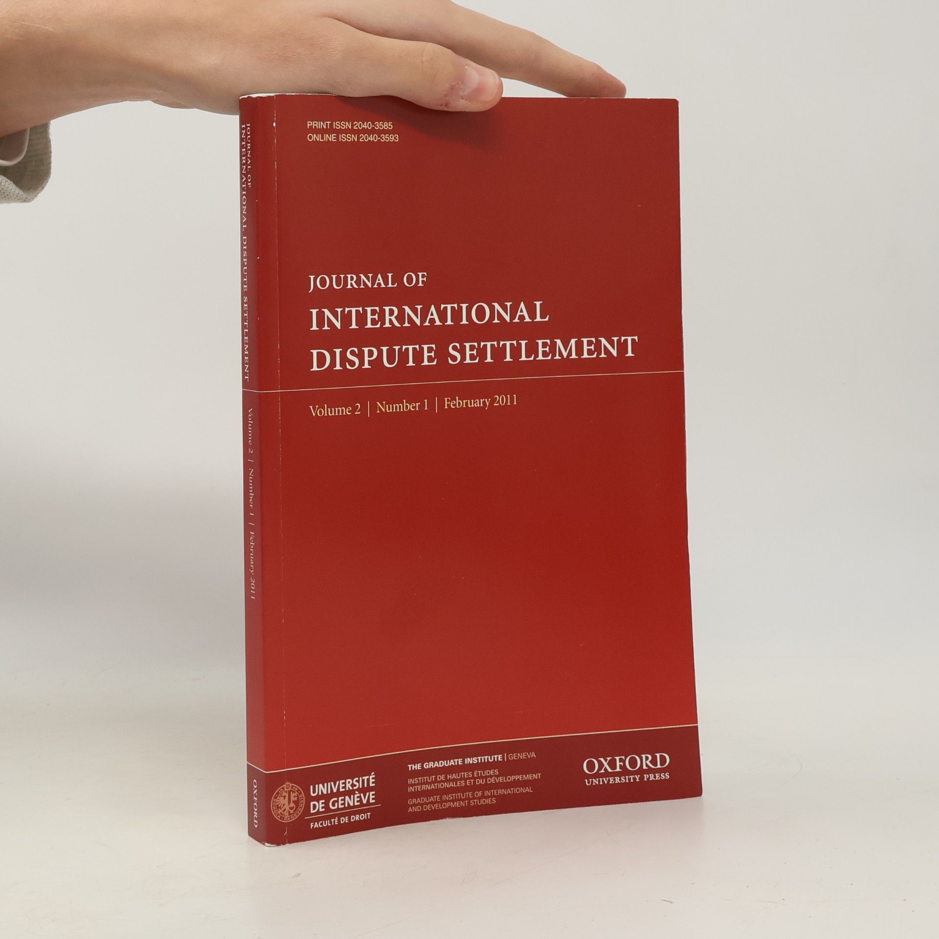 Collectif d'auteurs Journal of International Dispute Settlement