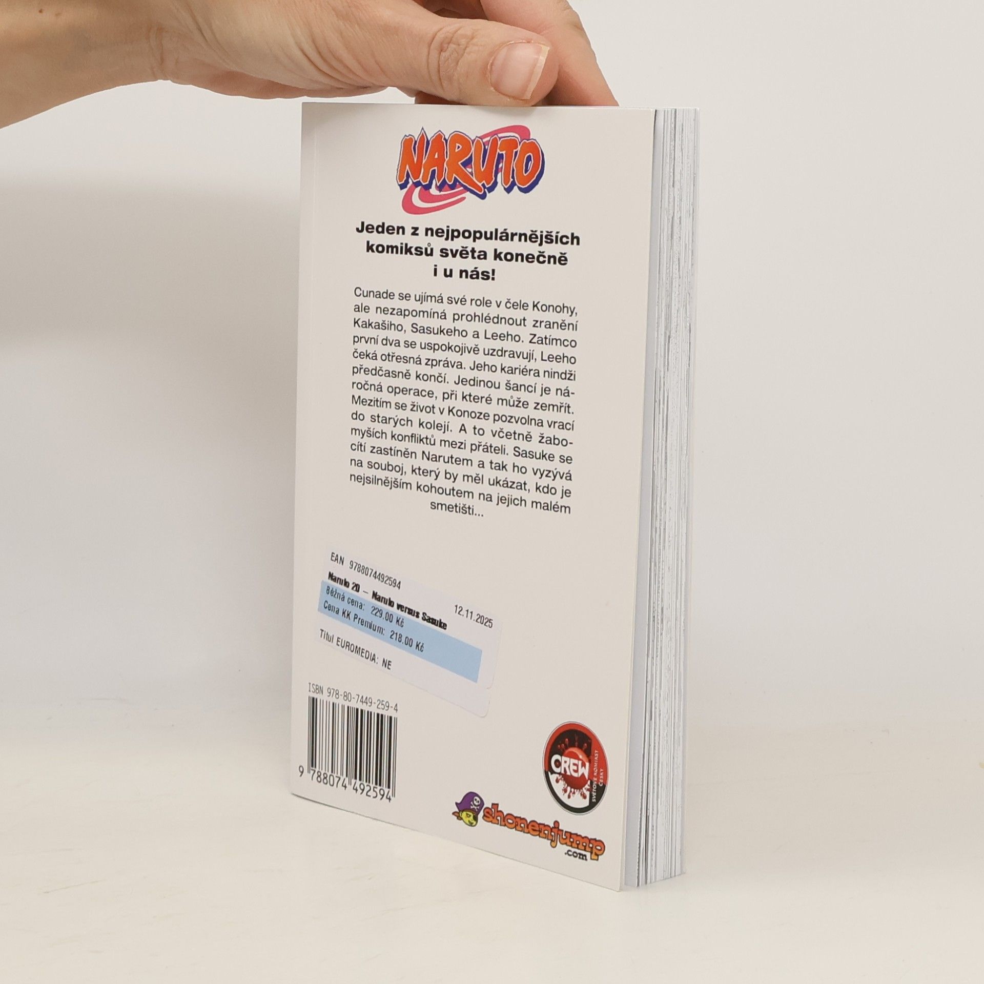 Masashi Kishimoto Naruto. 20. díl, Naruto versus Sasuke