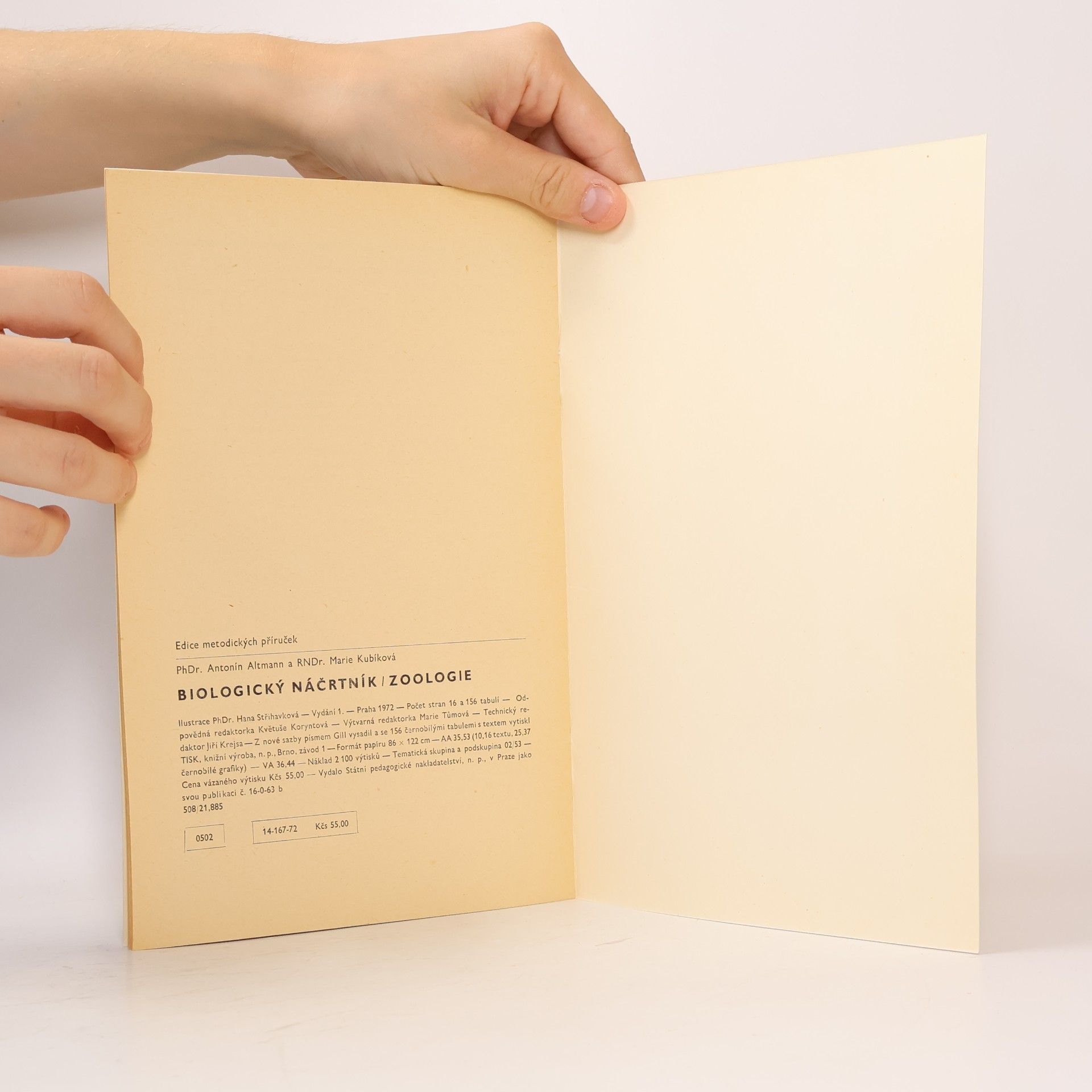 Collectif d'auteurs Biologický náčrtník Zoologie