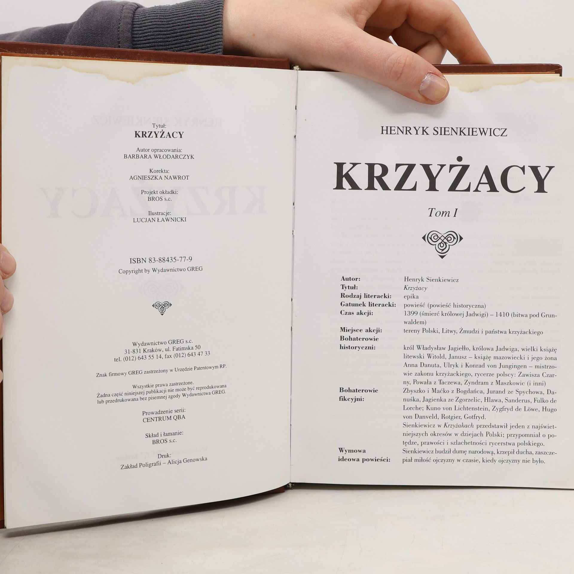 Henryk Sienkiewicz Krzyżacy Tom I