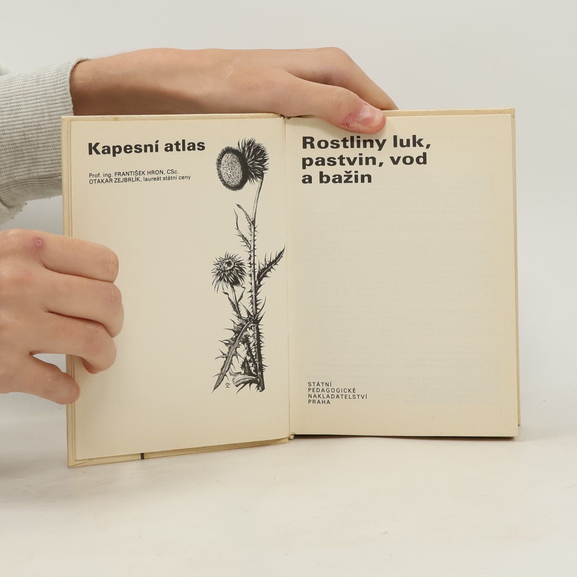 František Hron Kapesní atlas. Rostliny luk, pastvin, vod a bažin