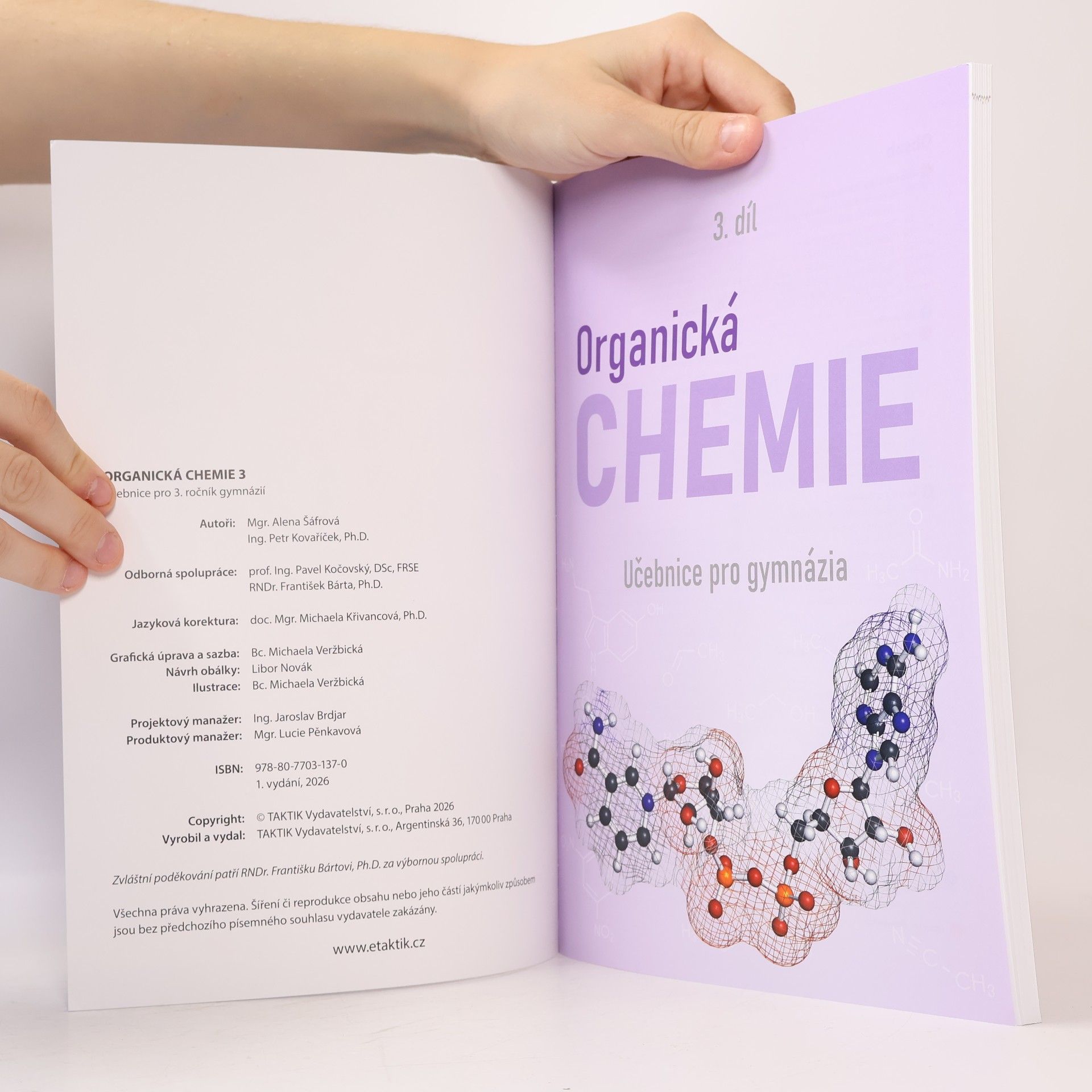 Alena Šáfrová Organická chemie 3. díl
