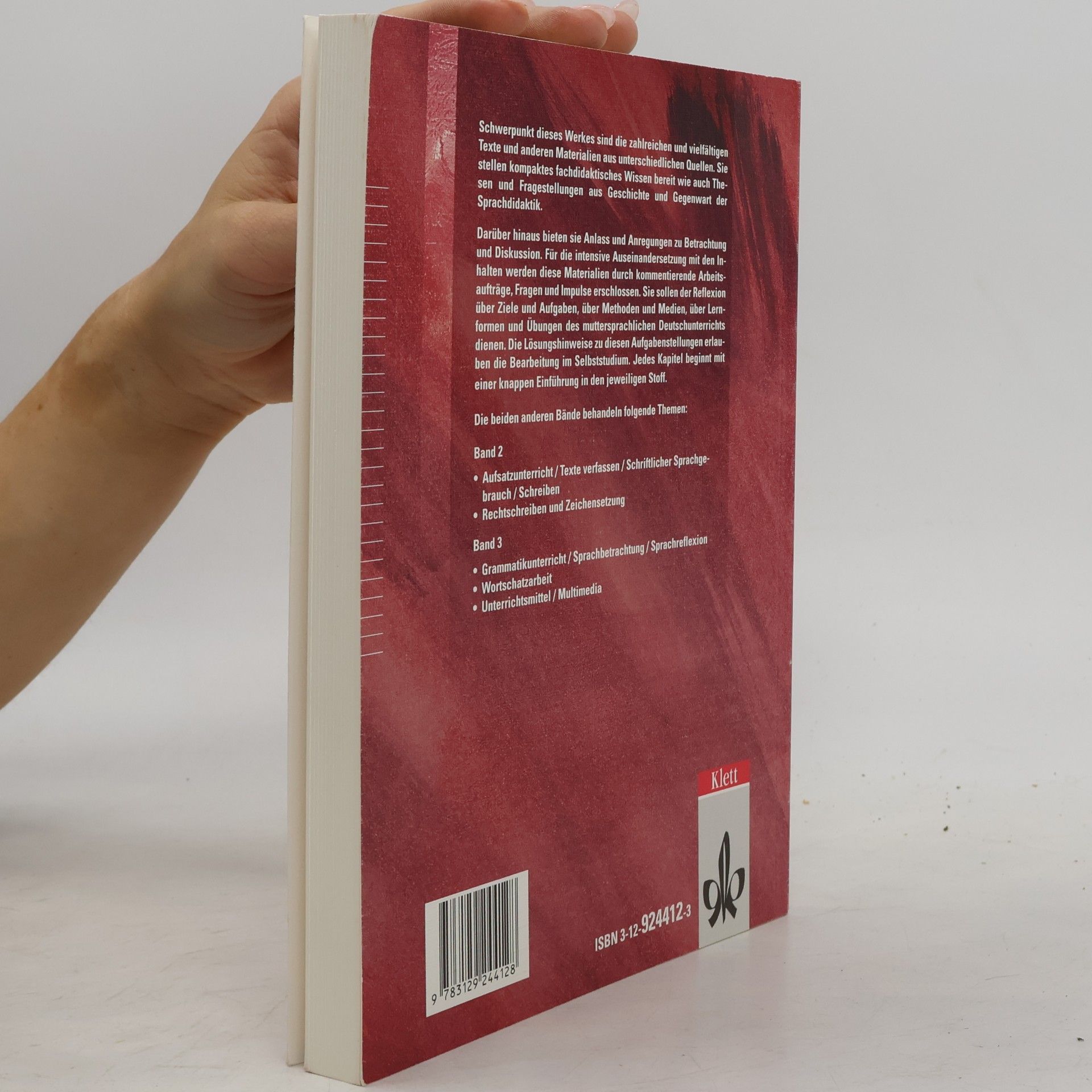 Winfried Ulrich Didaktik der deutschen Sprache, 3 Bde., Bd.1
