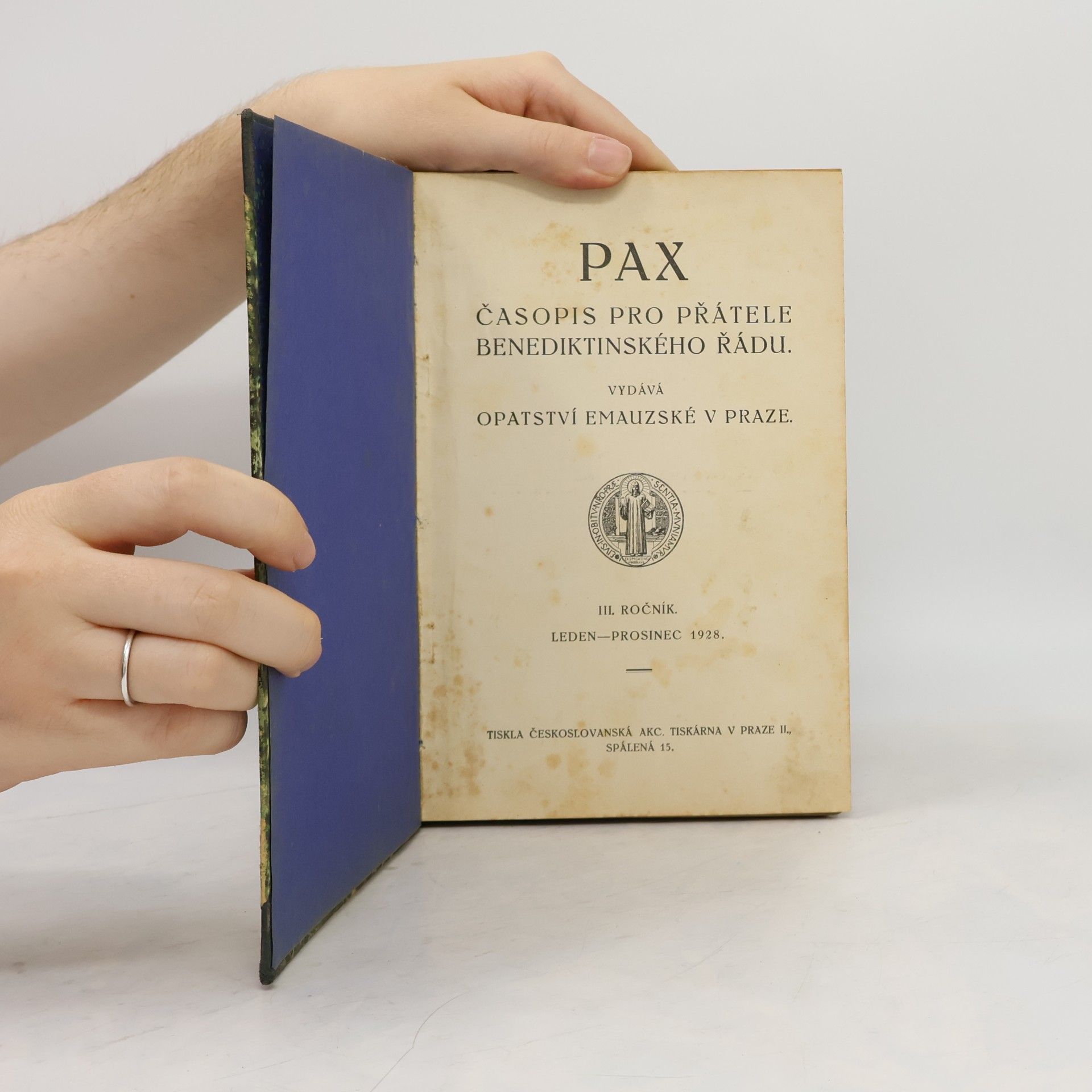 kolektiv Pax: časopis pro přátele benediktinského řádu. III. ročník.