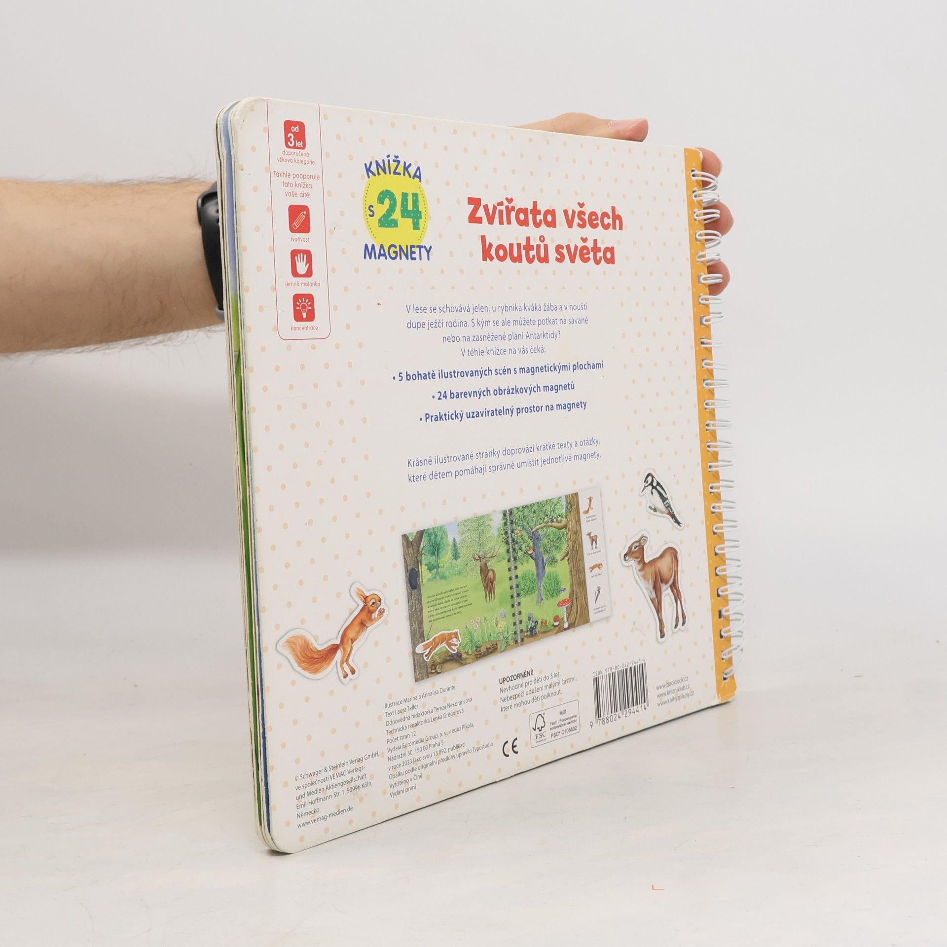 Laura Teller Zvířata všech koutů světa : knížka s 24 magnety