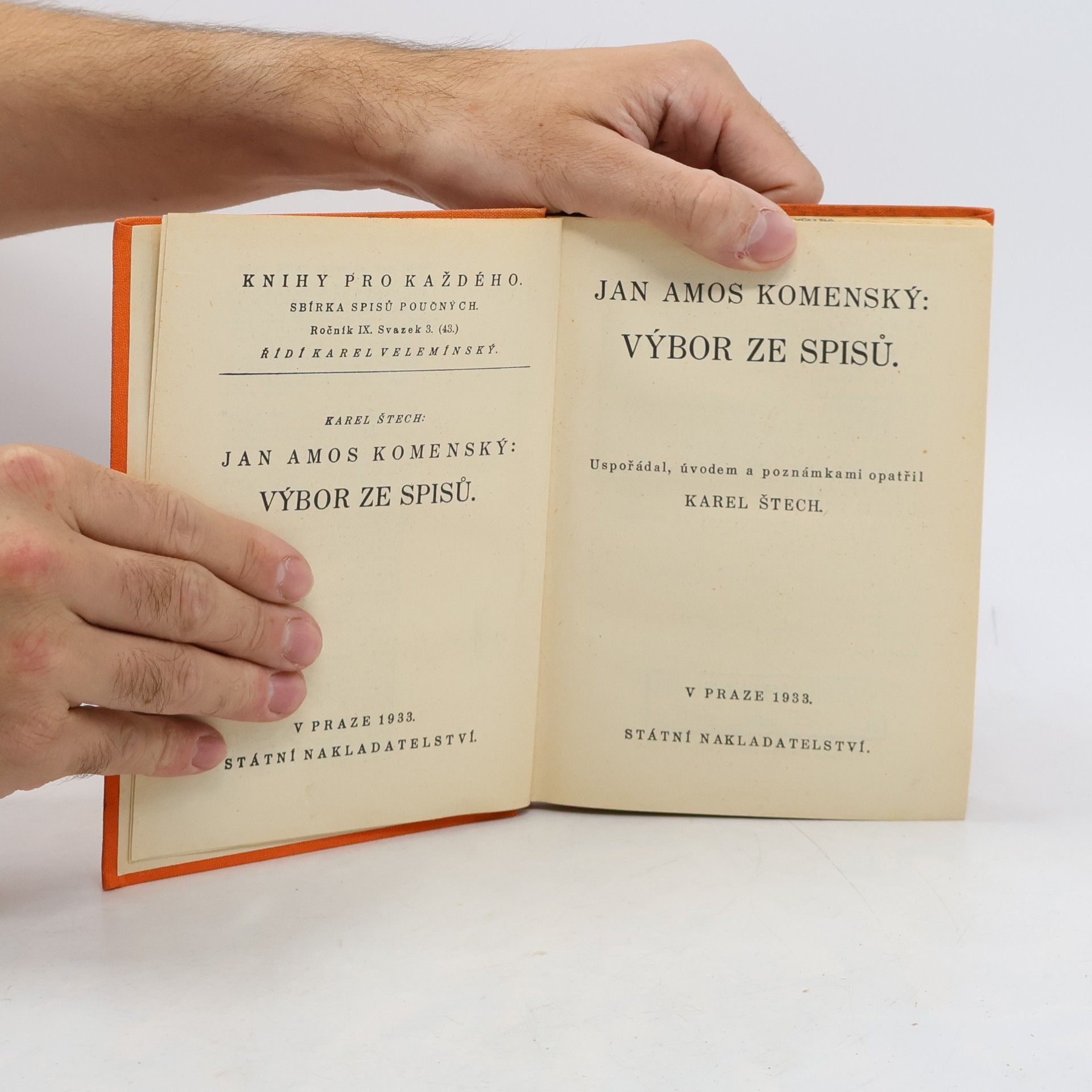 Jan Amos Komenský Jan Amos Komenský: Výbor ze spisů