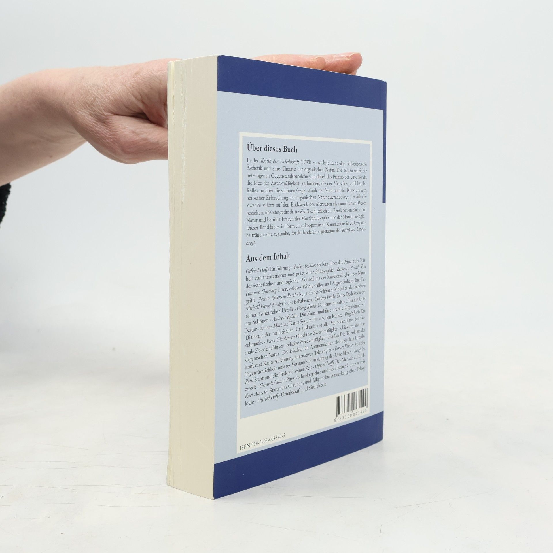 Otfried Höffe Klassiker Auslegen - 33: Immanuel Kant, Kritik der Urteilskraft