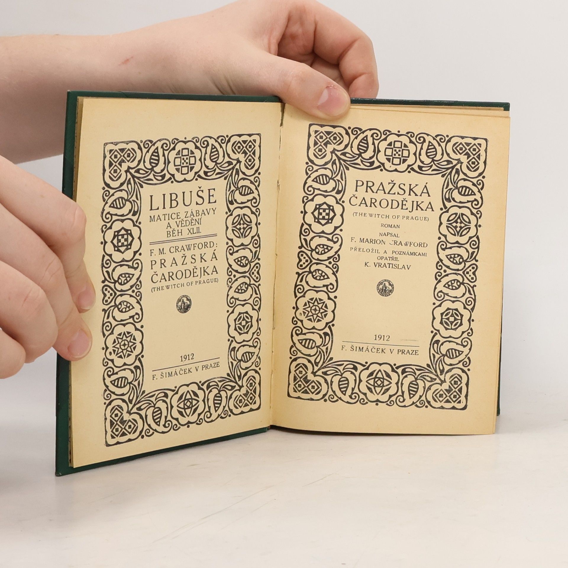 Francis Marion Crawford Pražská čarodějka