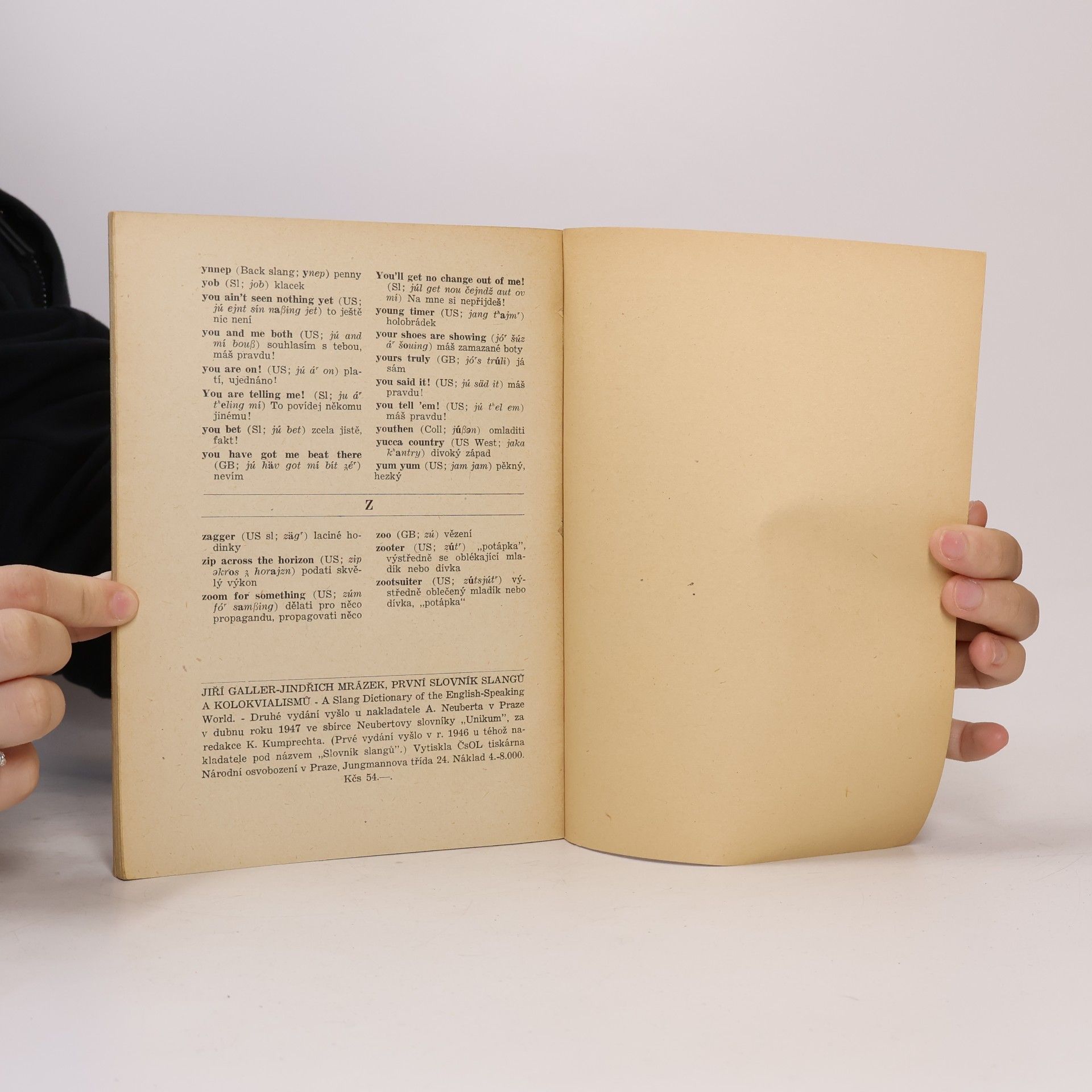 Jiří Galler První slovník slangů a kolokvialismů = A slang dictionary of the English-speaking world
