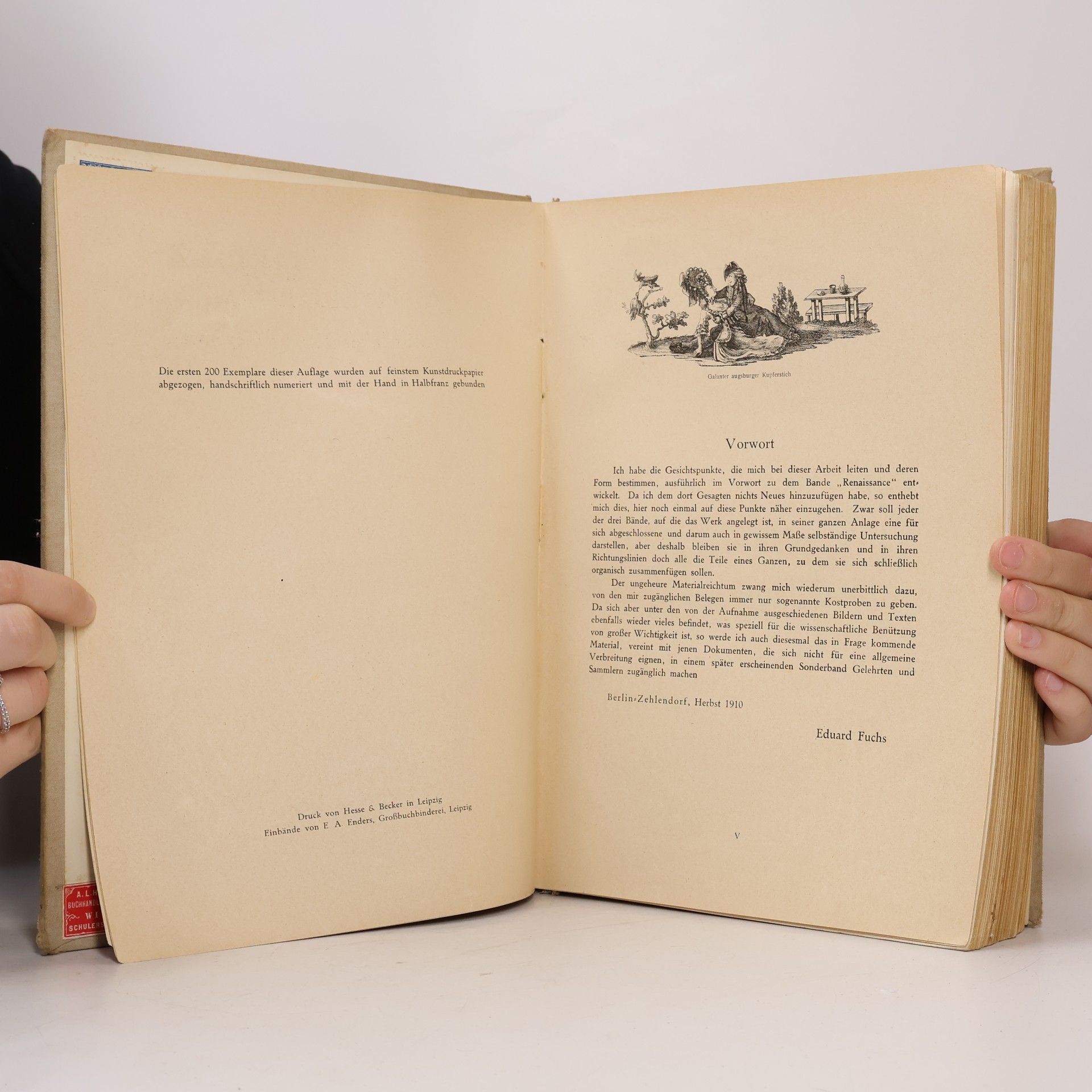 Eduard Fuchs Illustrierte Sittengeschichte Zweiter Band: Die galante Zeit