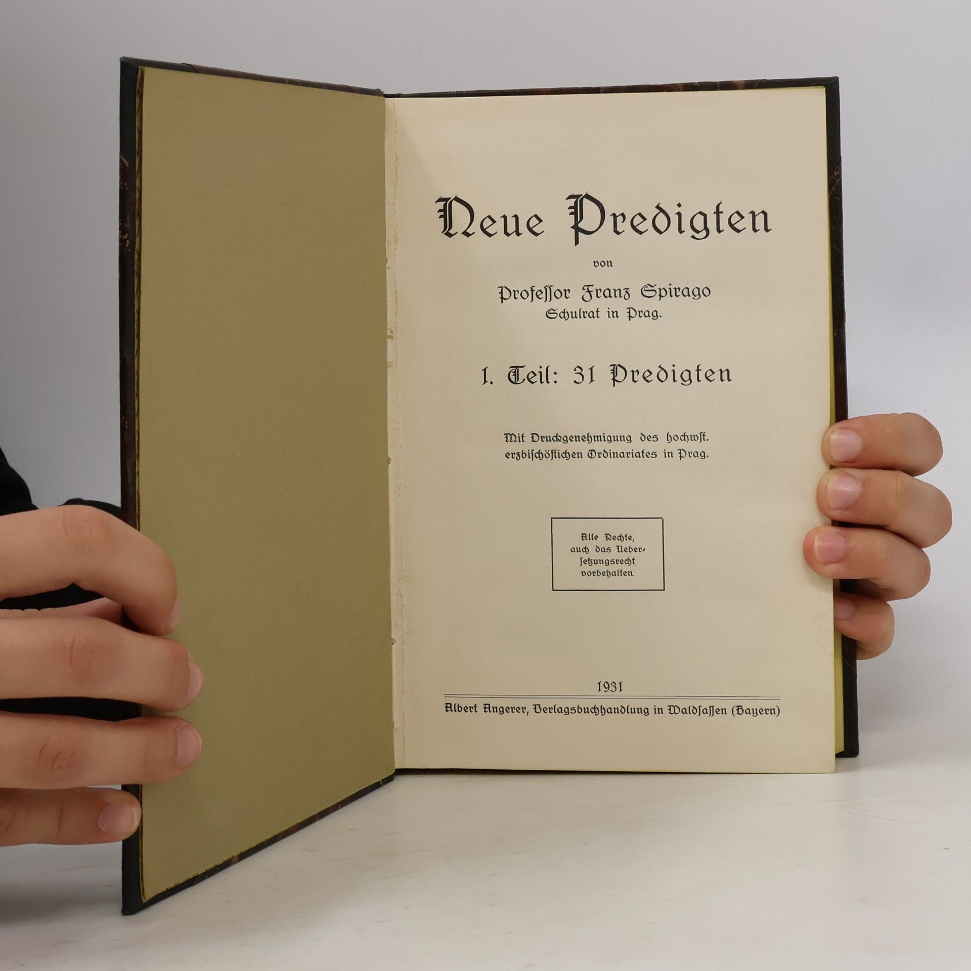 Franz Spirago Neue Predigten