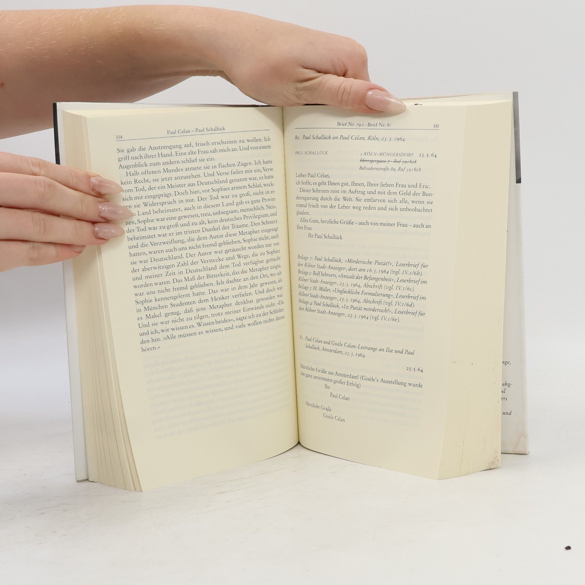 Paul Celan Briefwechsel mit den rheinischen Freunden
